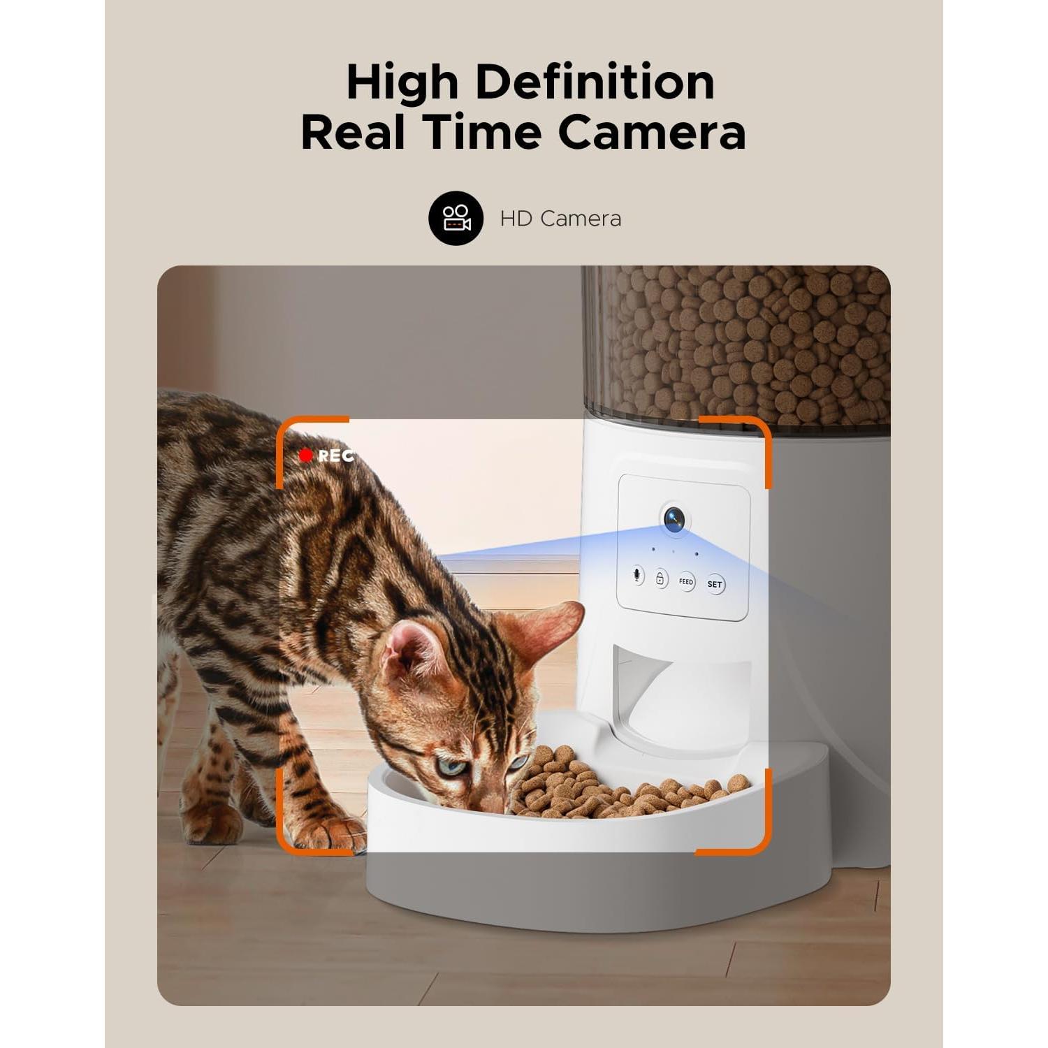 Dispensador Automático de Comida para Gatos Petultra HD