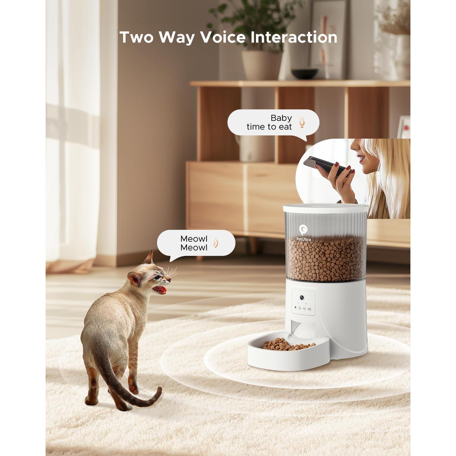 Dispensador Automático de Comida para Gatos Petultra HD