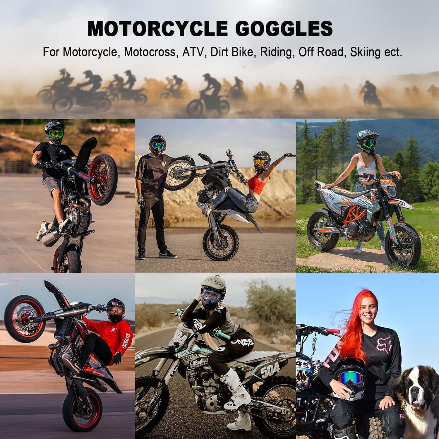 Gafas de Motocross CoPvner Adultos y Niños Alta Calidad