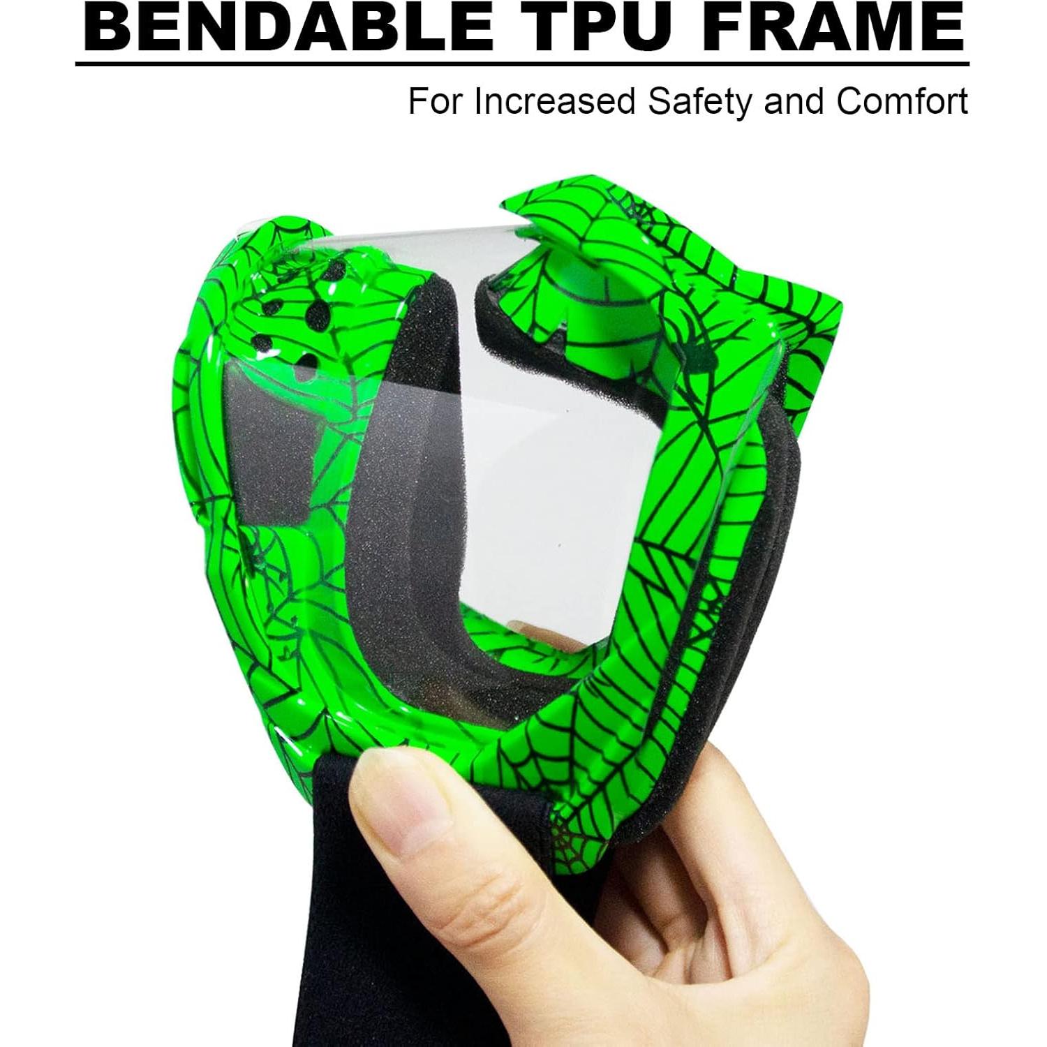 Gafas de Motocross CoPvner Adultos y Niños - Lente Clara