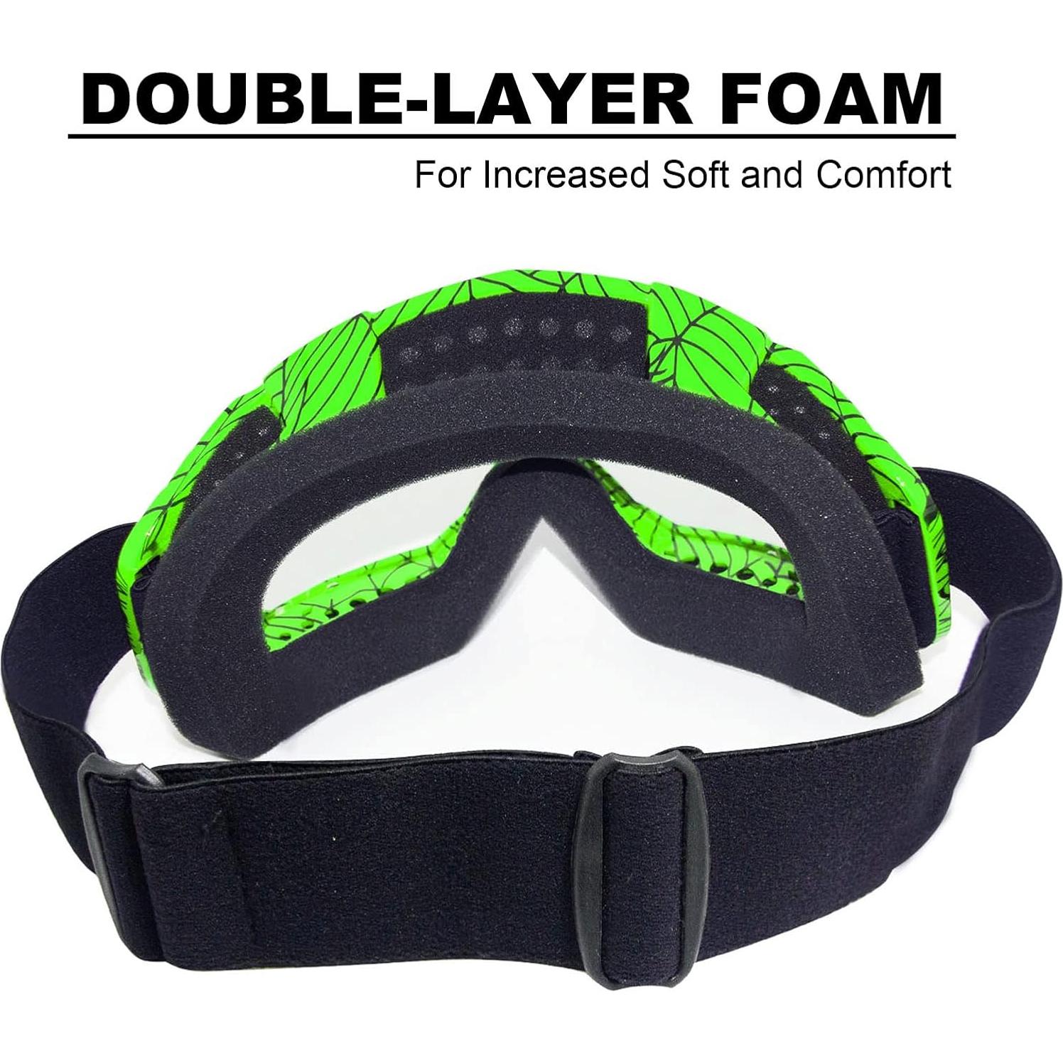 Gafas de Motocross CoPvner Adultos y Niños - Lente Clara