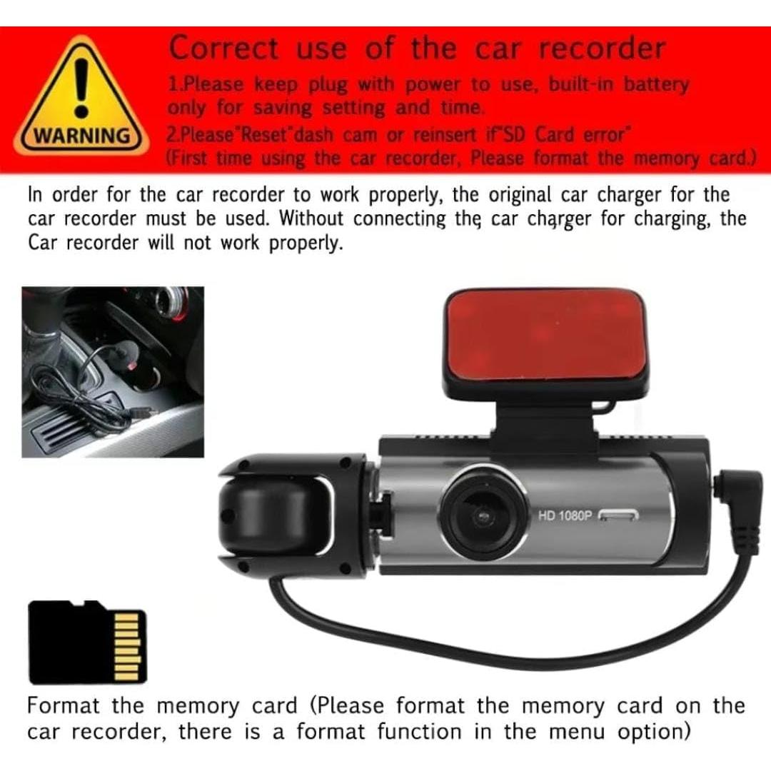 Cámara de tablero dual HD 1080P Shenzhen A9 con SD 32GB