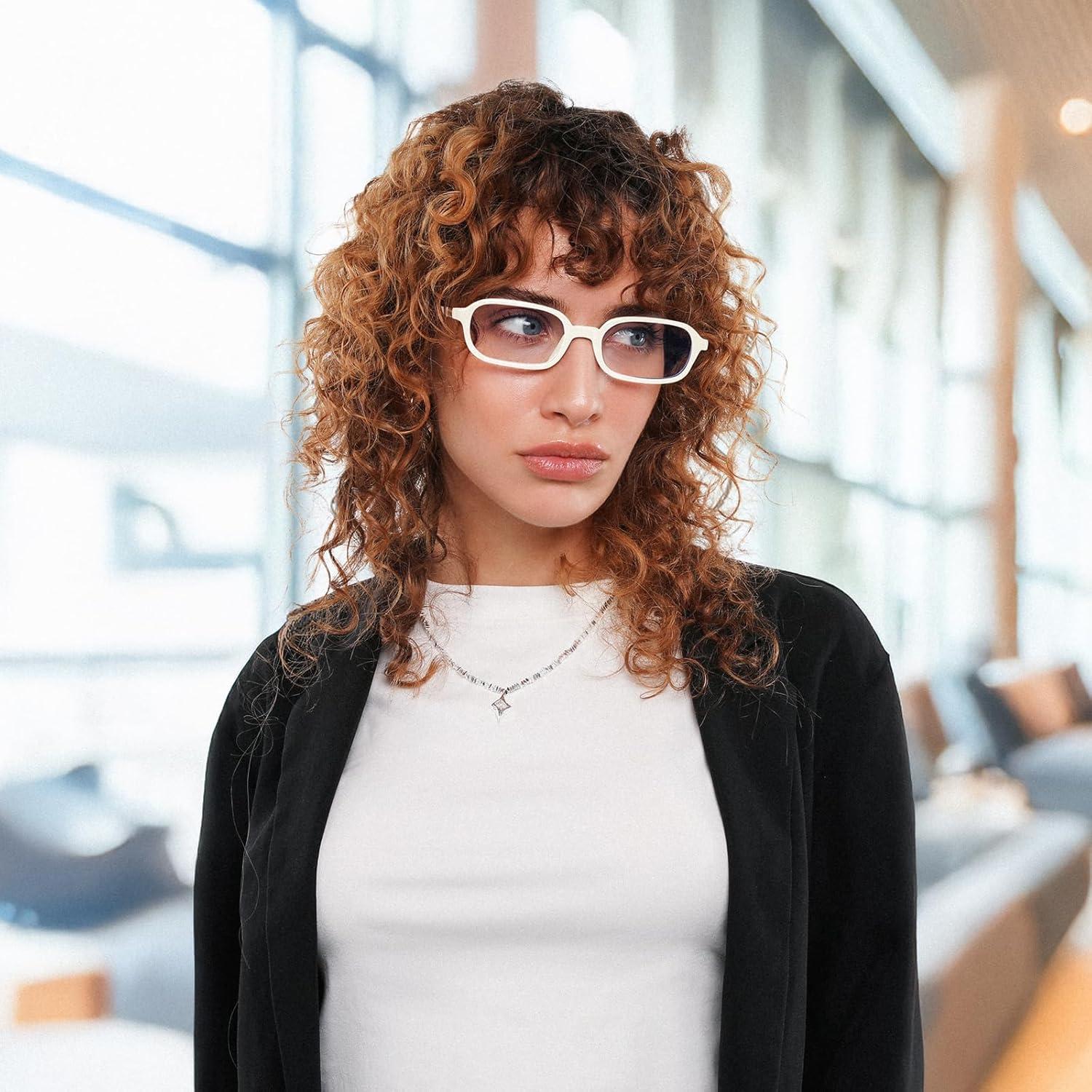 Gafas de Luz Azul Retro FEISEDY B0255 para Mujeres 53mm