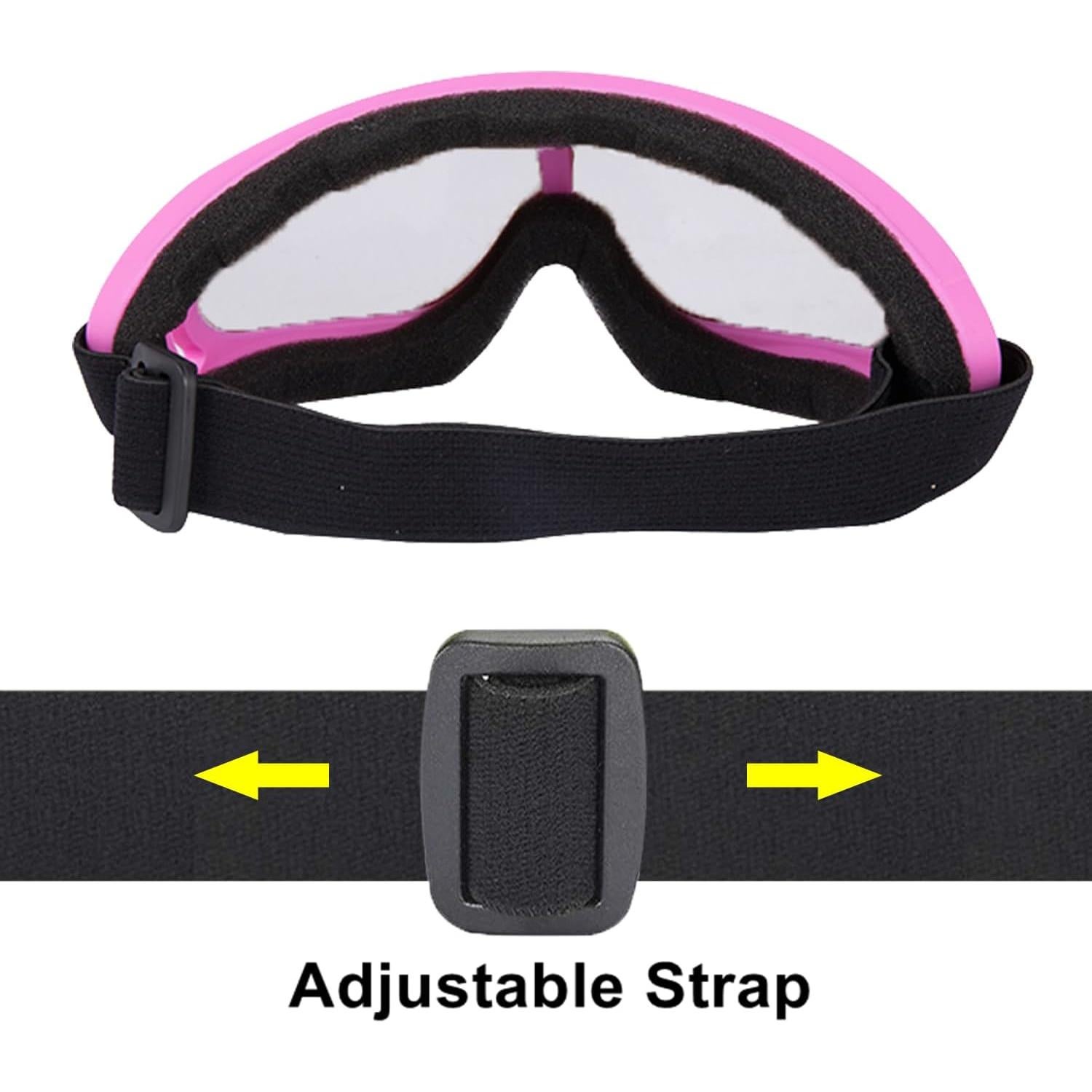 Gafas de Motocicleta LJDJ 2 Paquetes con 2 Máscaras