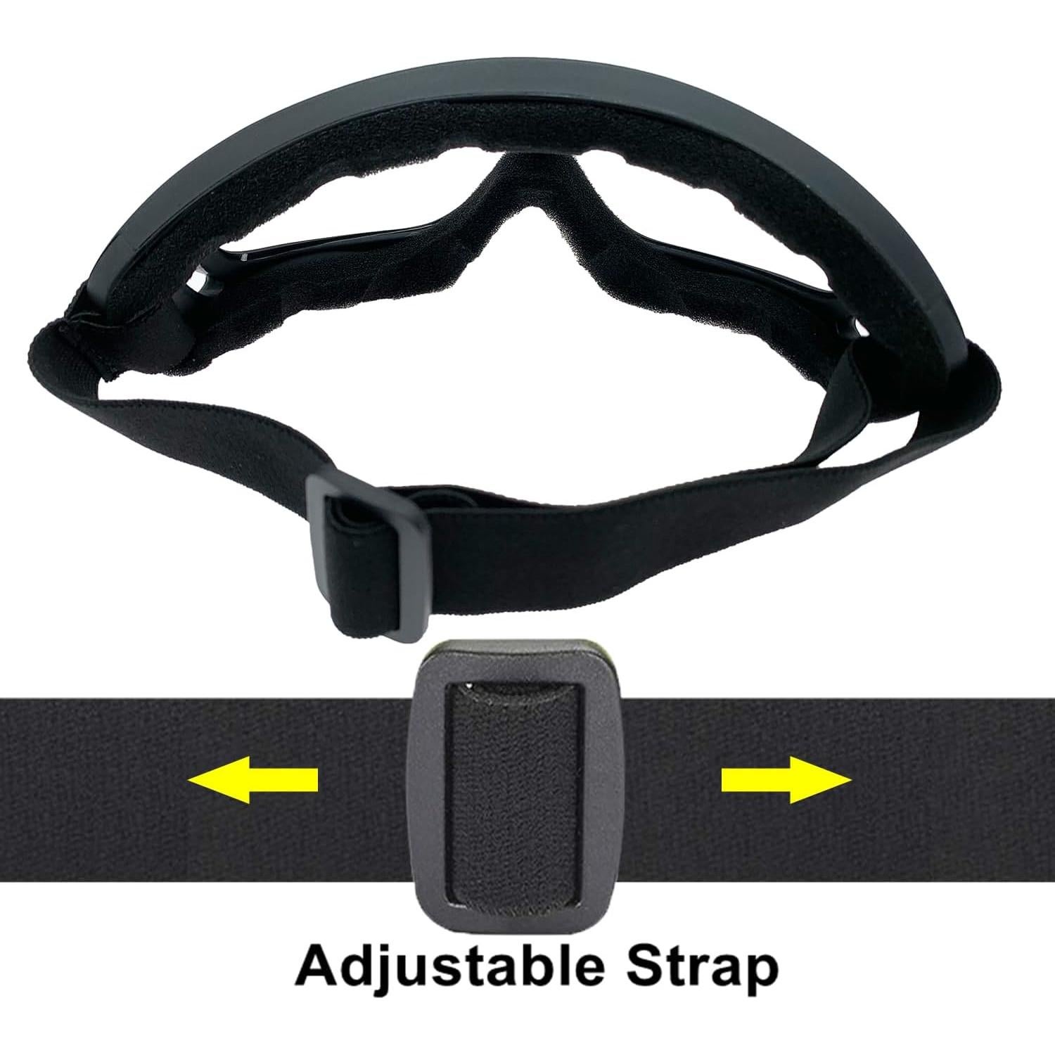 Gafas de Motocicleta LJDJ 2 Paquetes + 2 Máscaras