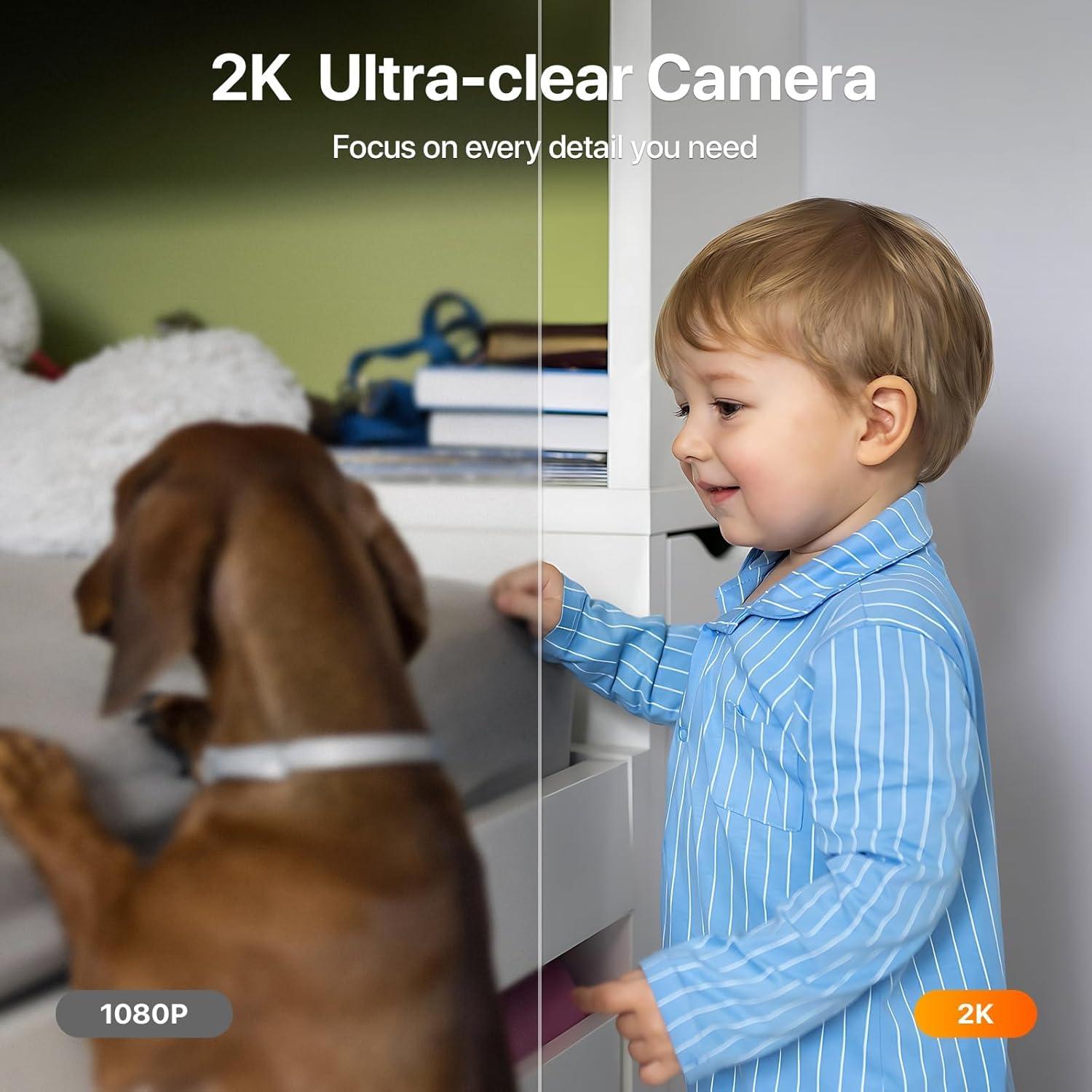 Cámara de Seguridad Tenda CP3 2K WiFi 6 360° Audio Bidireccional