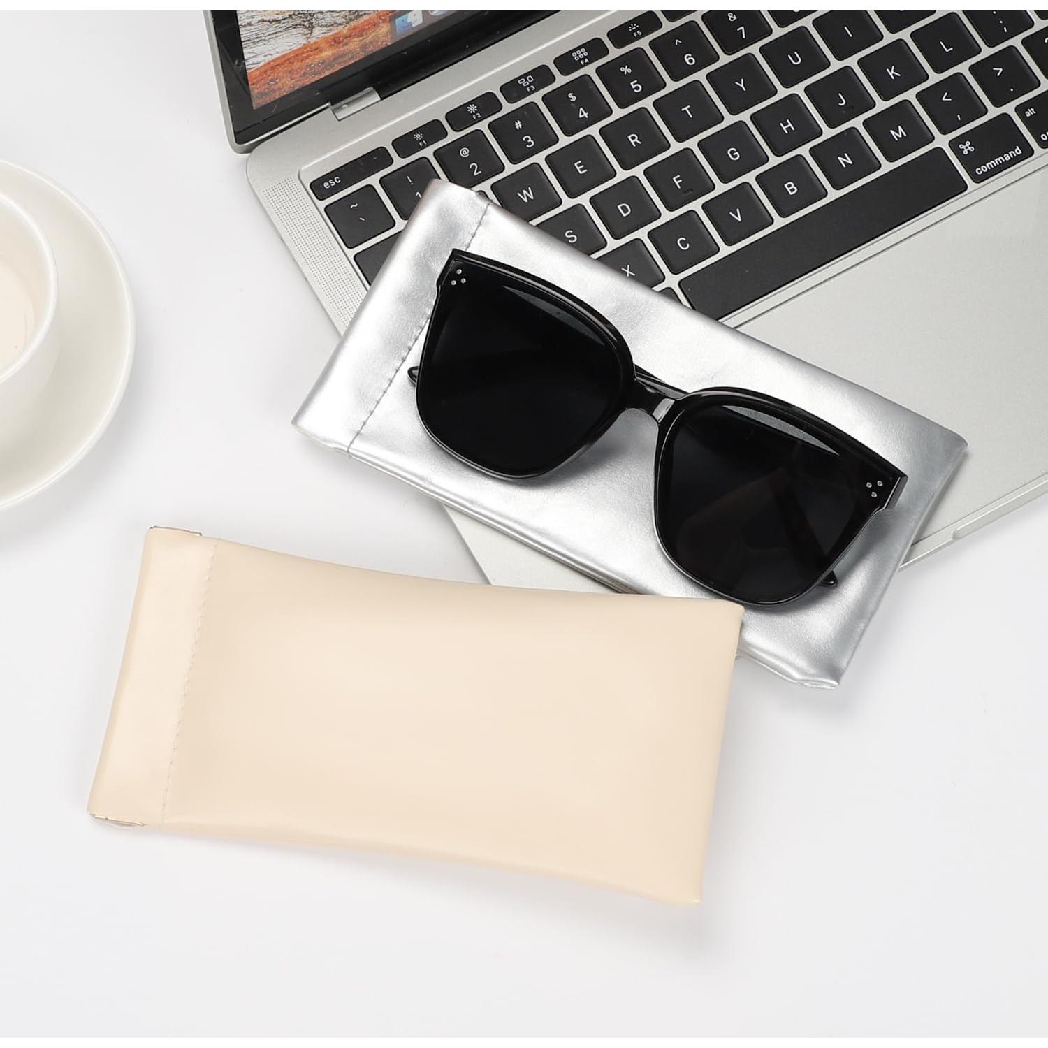 Estuche para Gafas Sightor 2 Pcs Cuero Impermeable