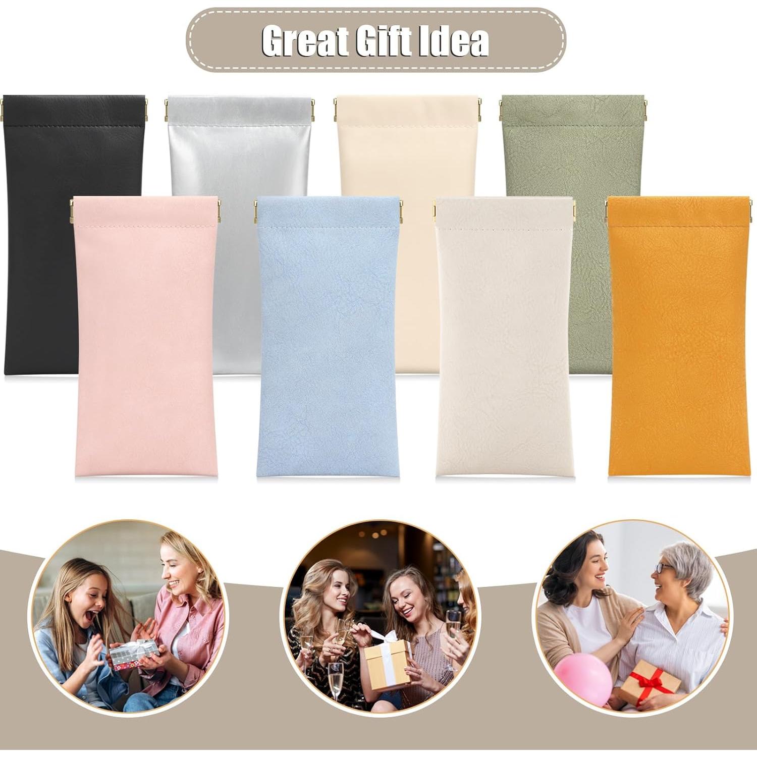 Estuche para Gafas Sightor 2 Pcs Cuero Suave Impermeable