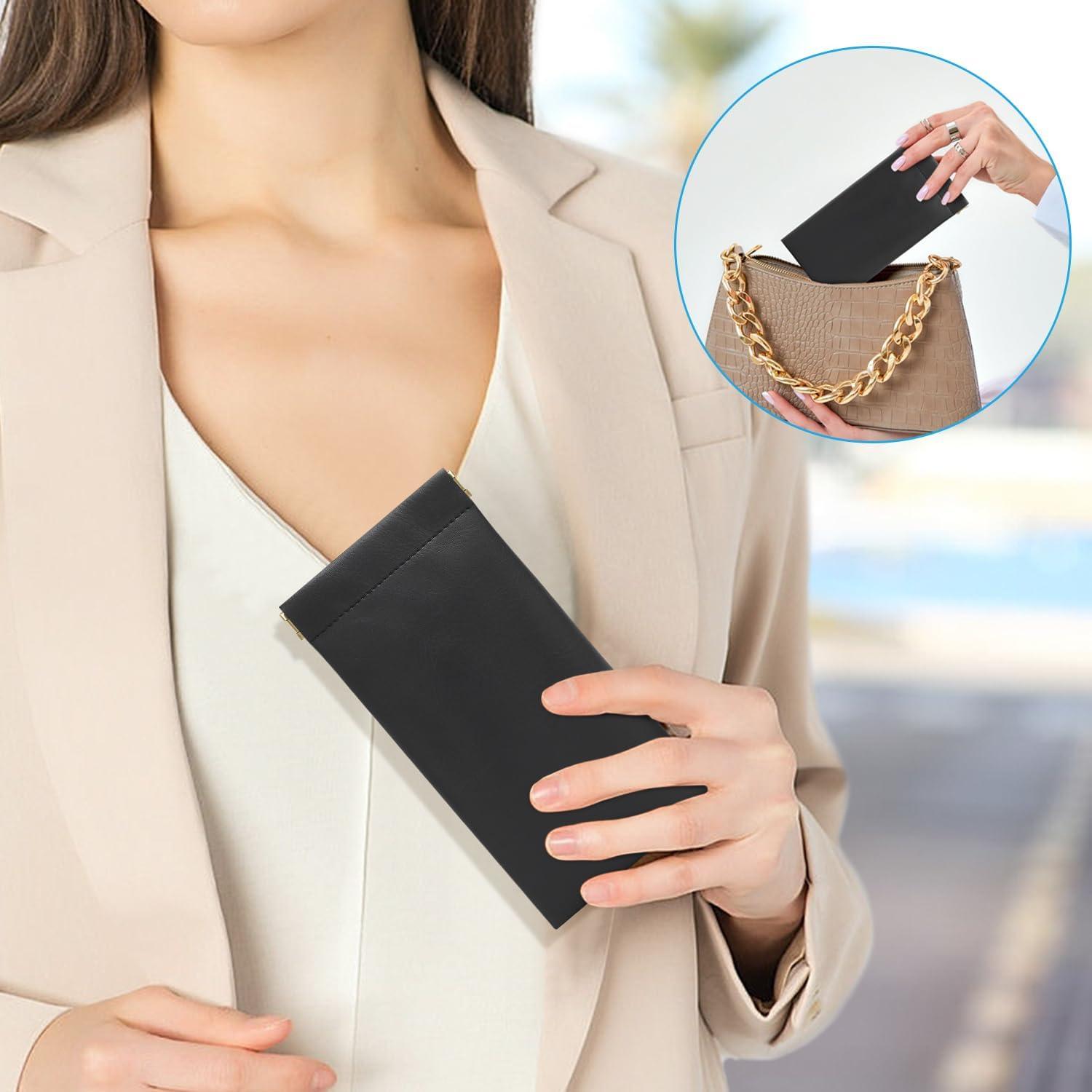 Estuche para Gafas Sightor 2 Pcs Cuero Suave Impermeable