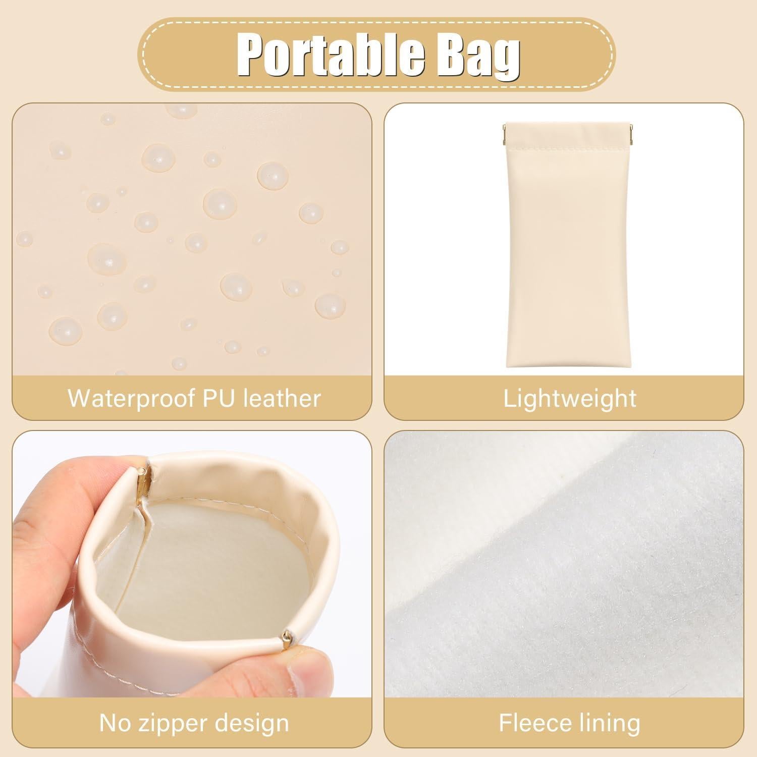 Estuche para Gafas Sightor, 2 Piezas de Cuero Suave