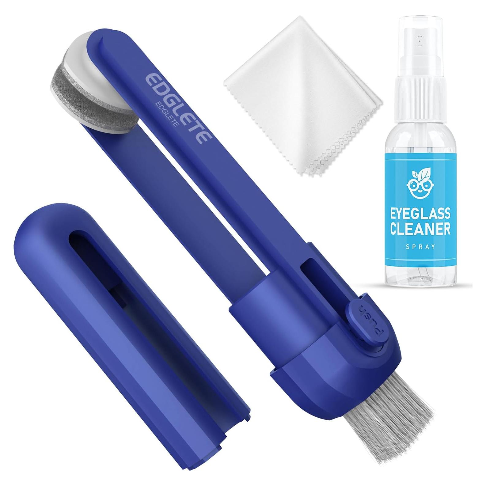 Kit de limpieza de gafas Edglete con spray y paño