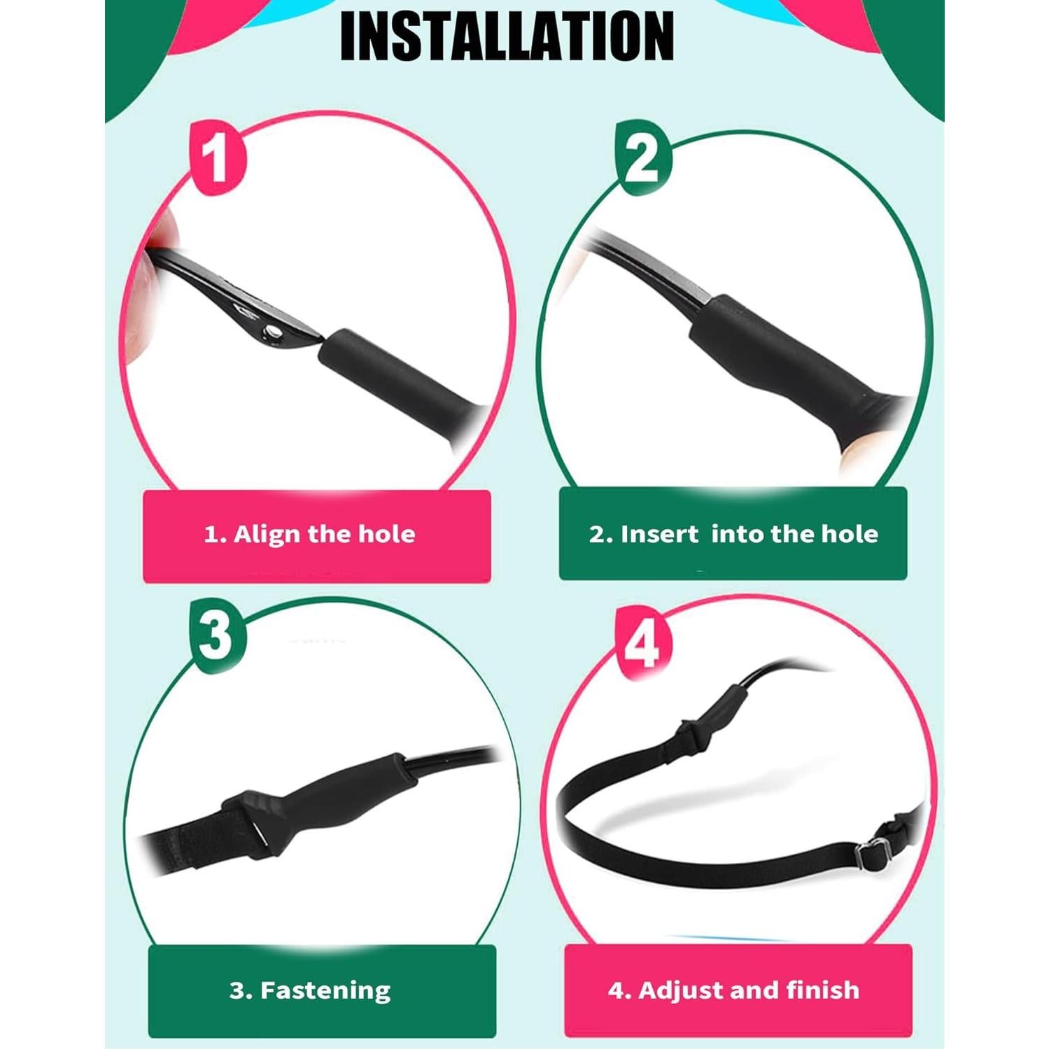 Correa para Gafas Niños HORNYPOOT Ajustable 16-25 cm