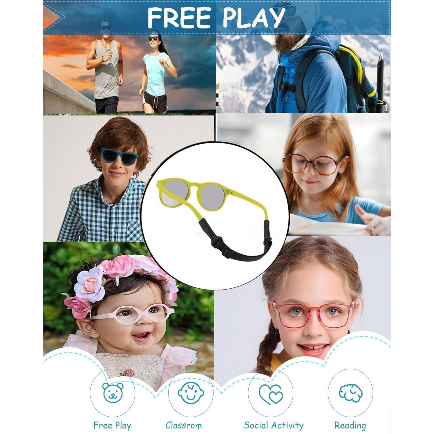 Correa para Gafas Niños HORNYPOOT Ajustable 16-25 cm