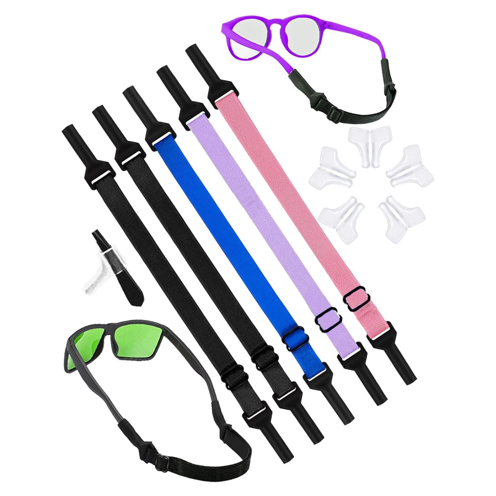 Correa para Gafas Niños HORNYPOOT Ajustable 16-25 cm 5 Piezas
