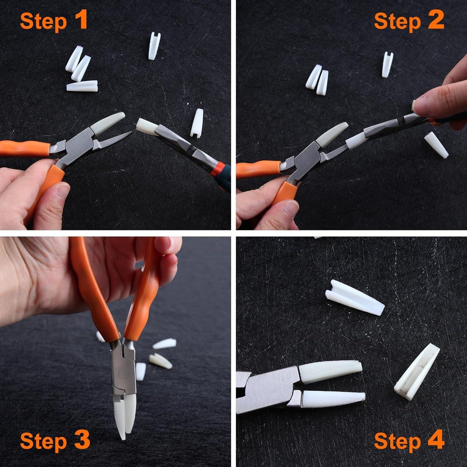 SPEEDWOX 8 Puntas de Nylon para Pinzas de Punta Plana