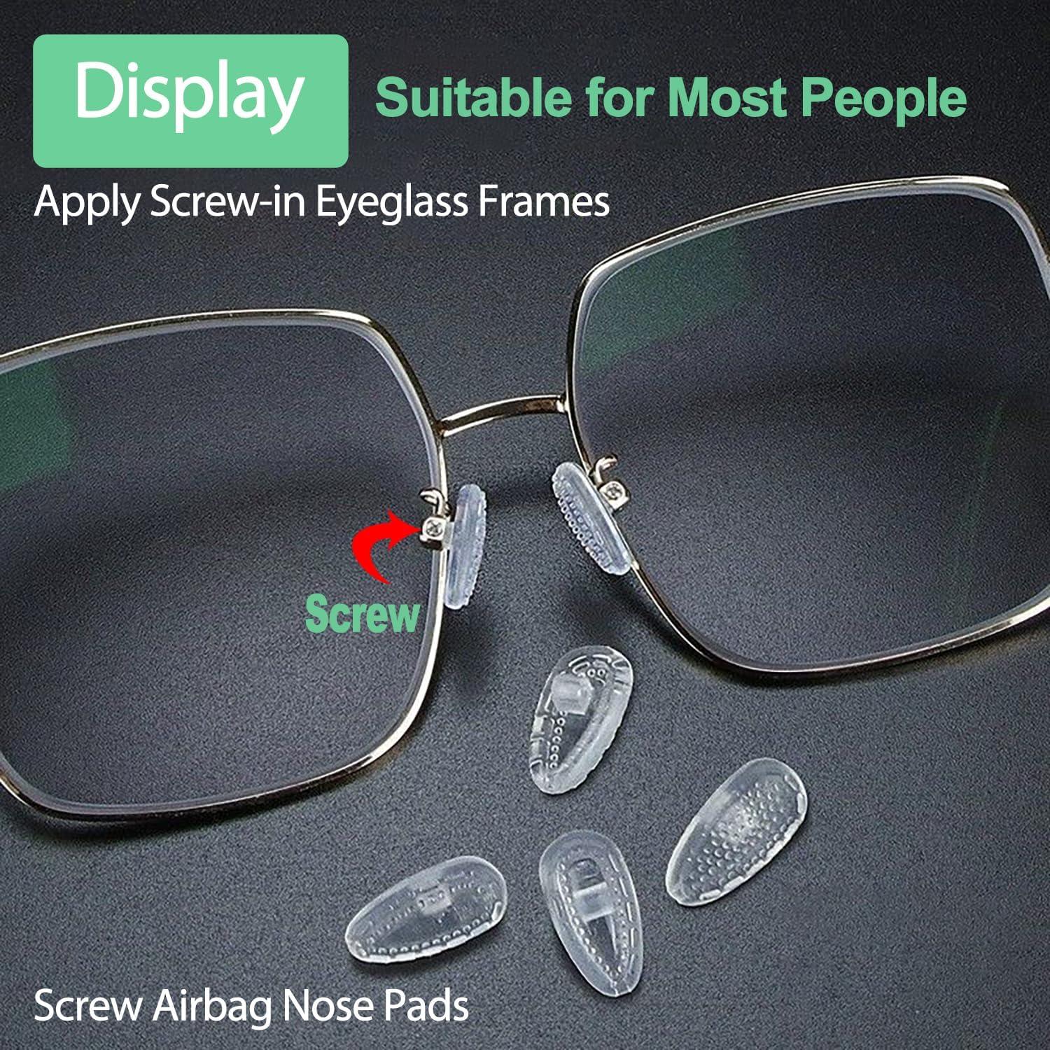 Almohadillas de nariz para gafas Omnful 10 pares silicona