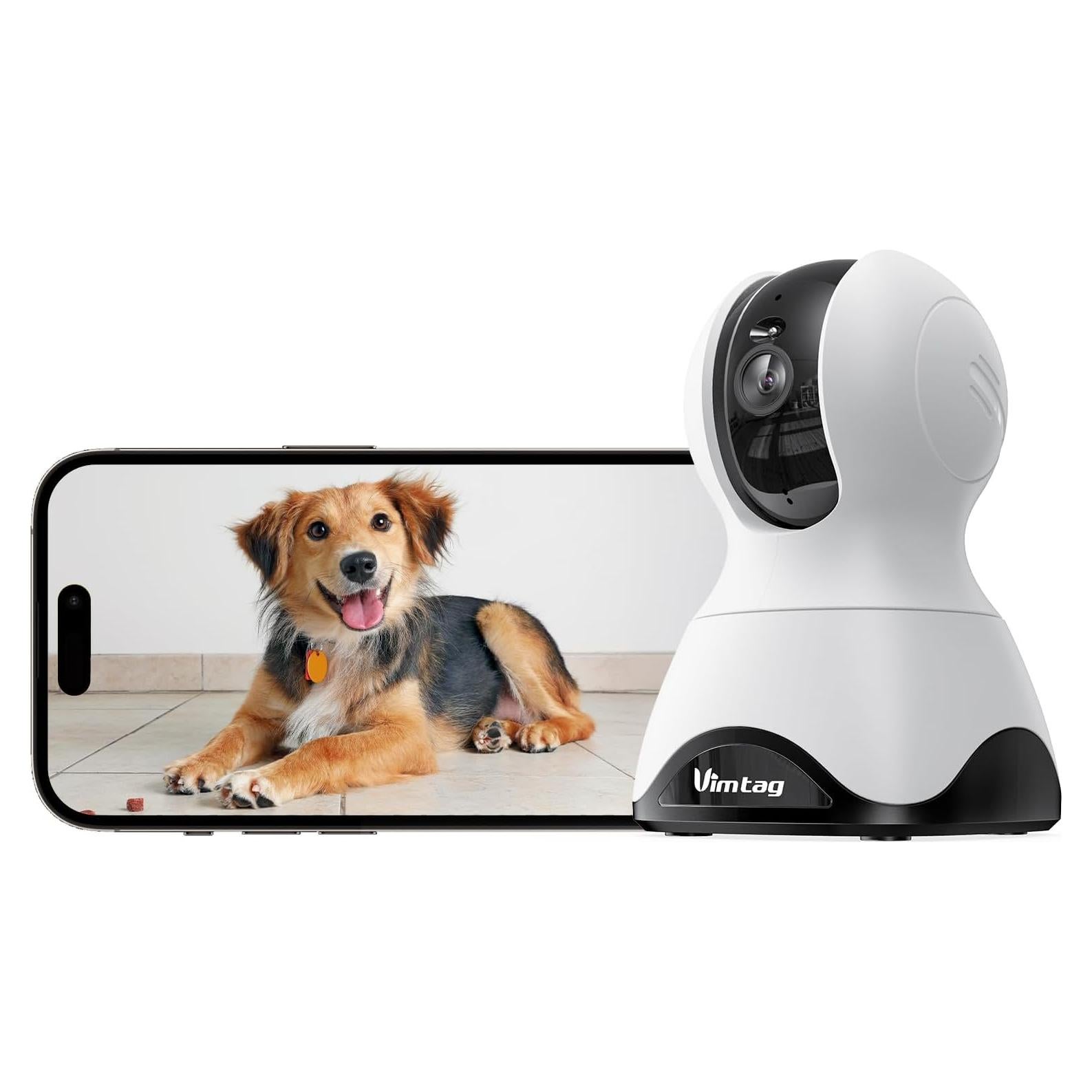 Cámara VIMTAG 2.5K 4MP WiFi 360° para Seguridad Interior