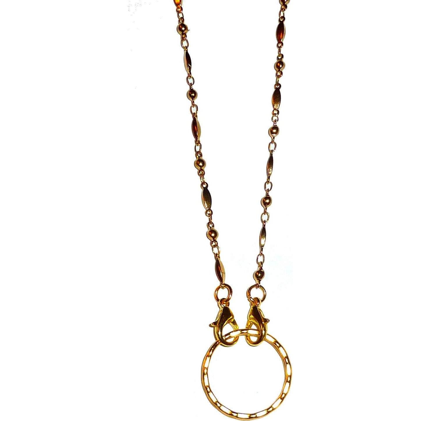 Cadena de Perlas Hidden Hollow Soporte Gafas Acero Inoxidable 71cm