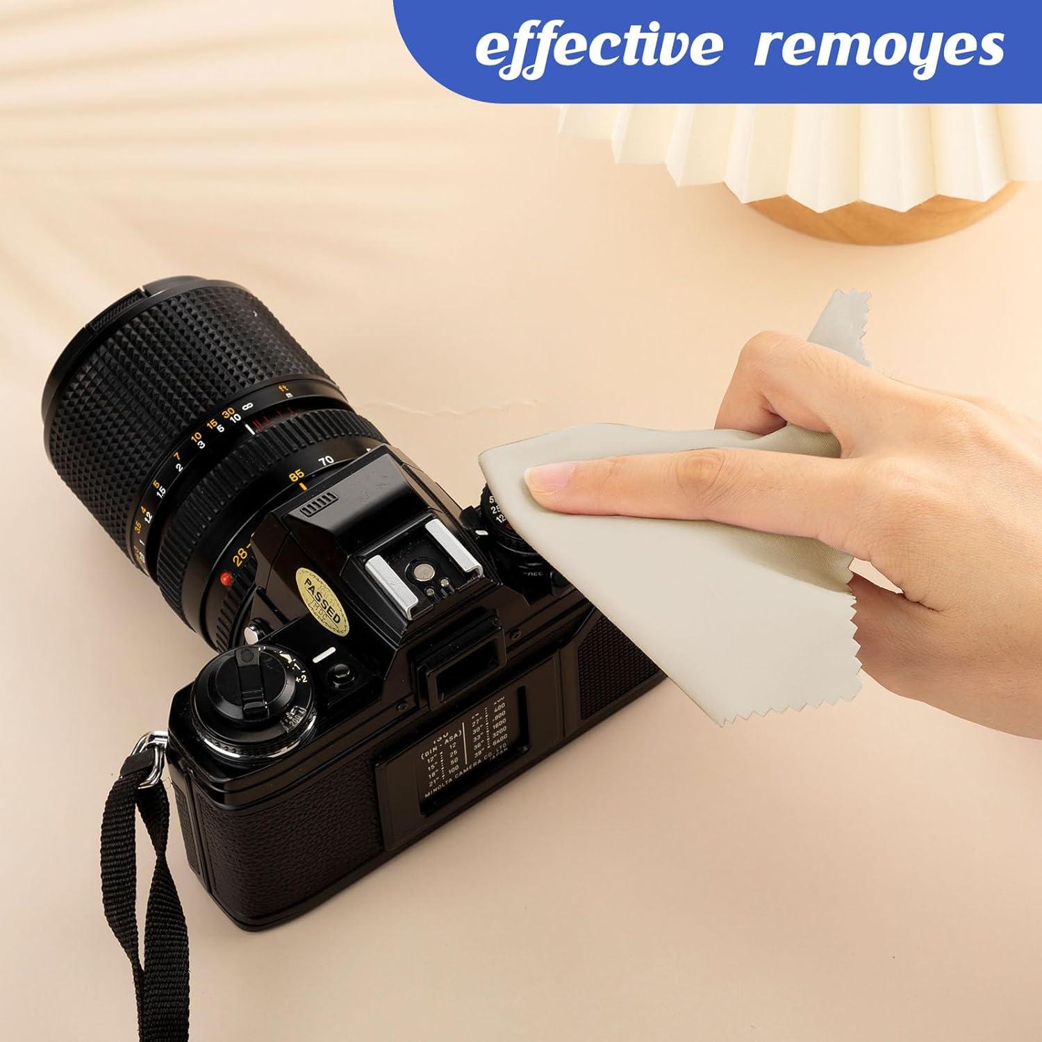 300 Paños de Microfibra Leelosp para Limpieza de Gafas