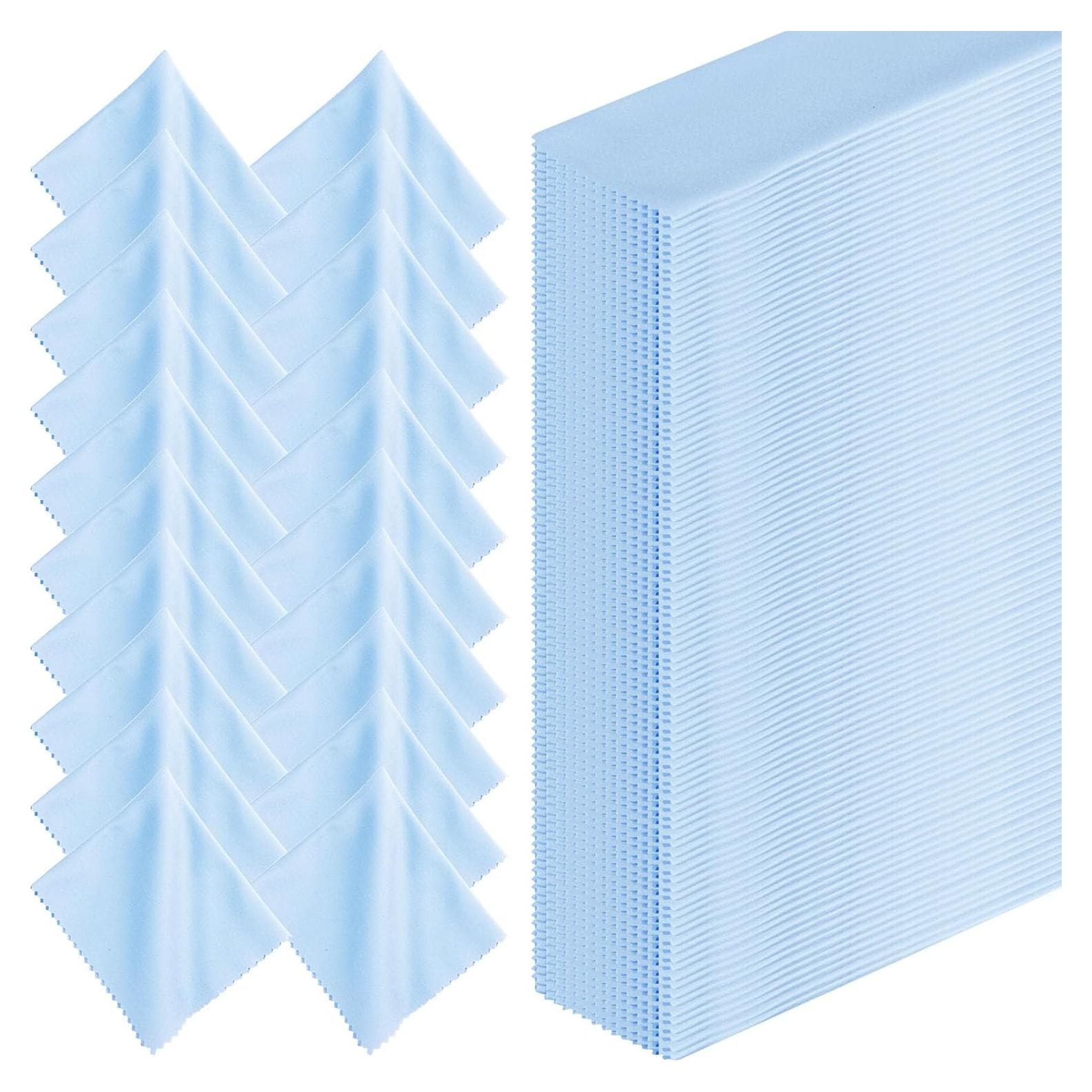 300 Paños de Microfibra para Gafas Leelosp Cielo Azul