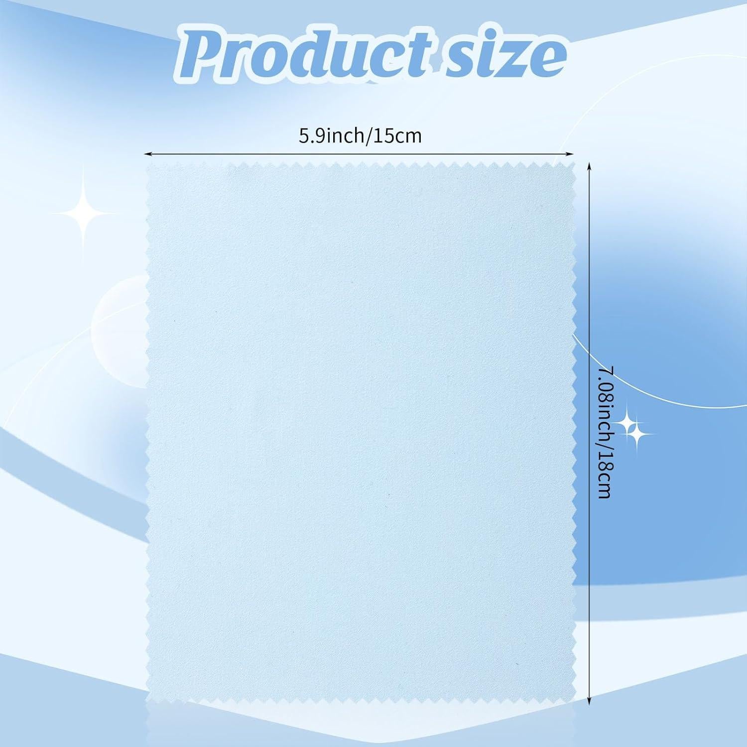 300 Paños de Microfibra para Gafas Leelosp Cielo Azul