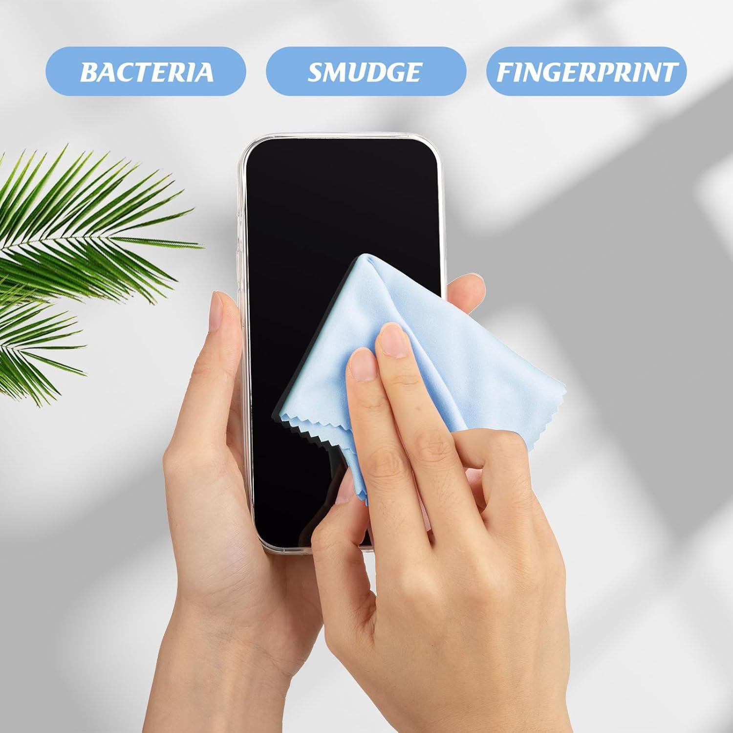 300 Paños de Microfibra para Gafas Leelosp Cielo Azul