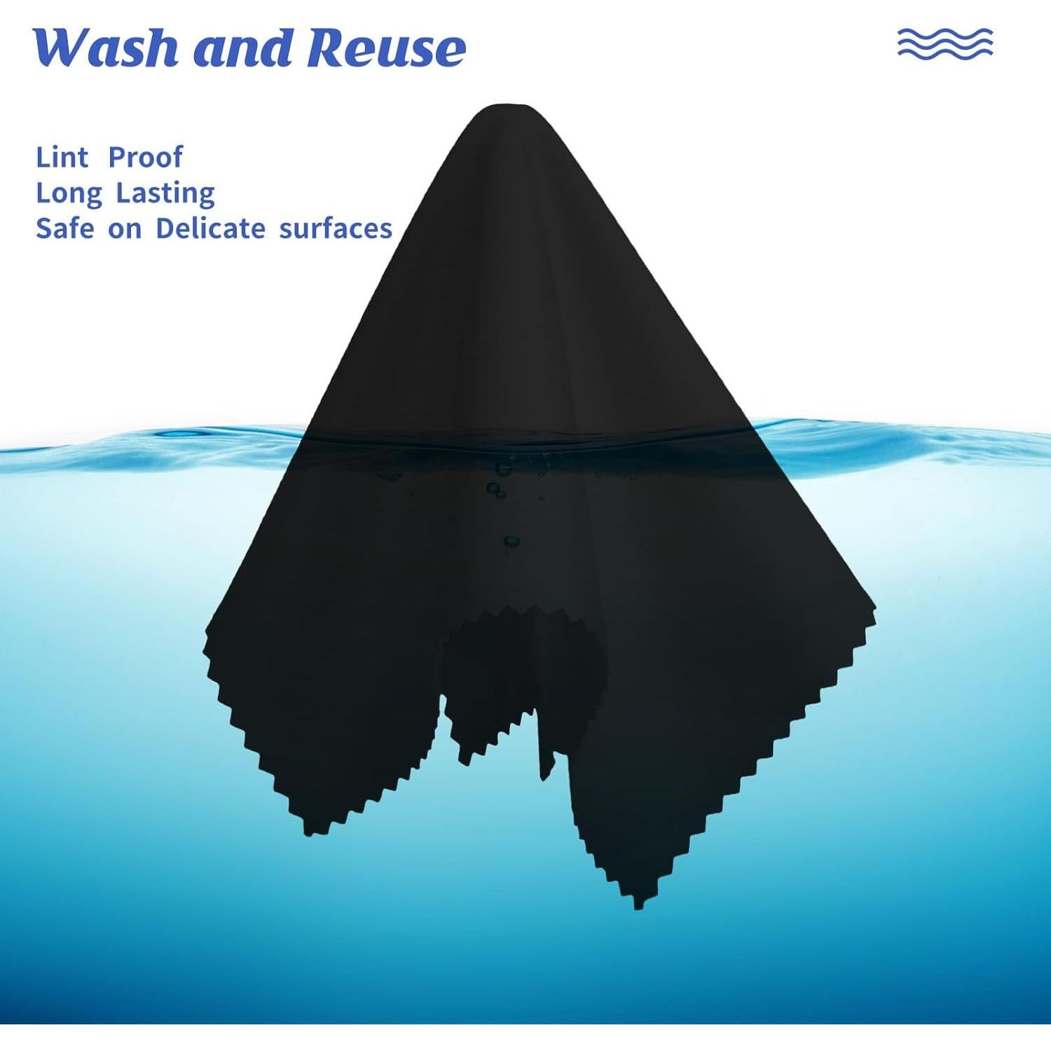 300 Paños de Limpieza de Microfibra Leelosp 15x18 cm