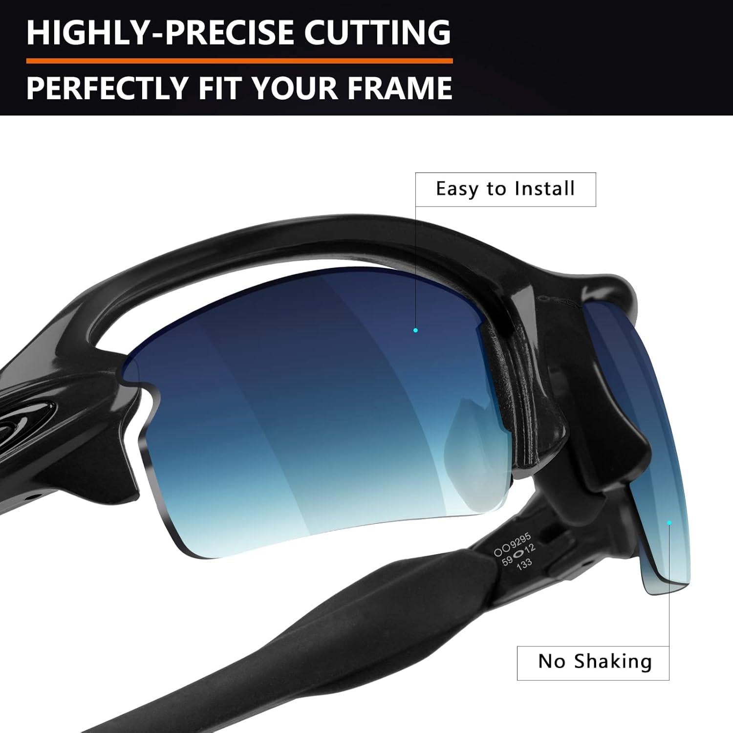 Lentes de Reemplazo Polarizados Alphax para Oakley Flak 2.0