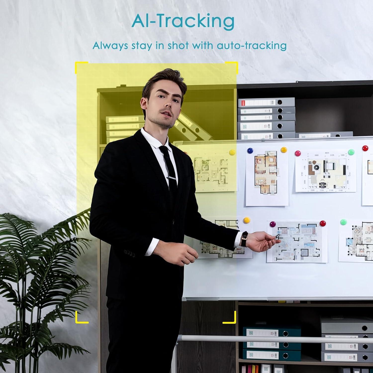 Cámara Web Angetube 913AI 4K con Seguimiento AI y Micrófonos