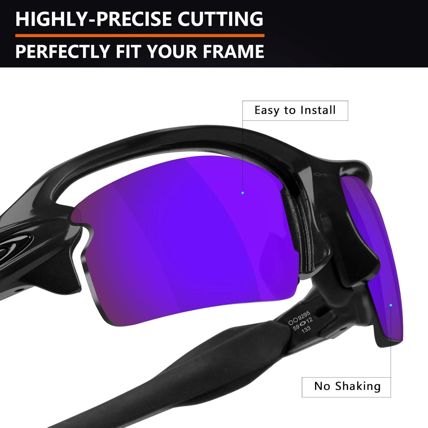 Lentes de Reemplazo Polarizados Alphax para Oakley Flak 2.0