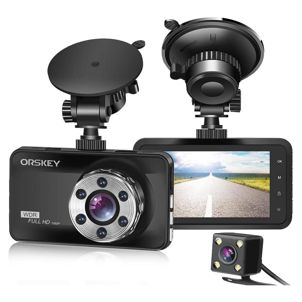 Cámara Dash ORSKEY S800 Doble 1080P Full HD Visión Nocturna