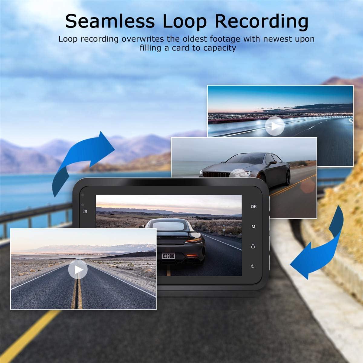 Cámara Dash ORSKEY S800 Doble 1080P Full HD Visión Nocturna