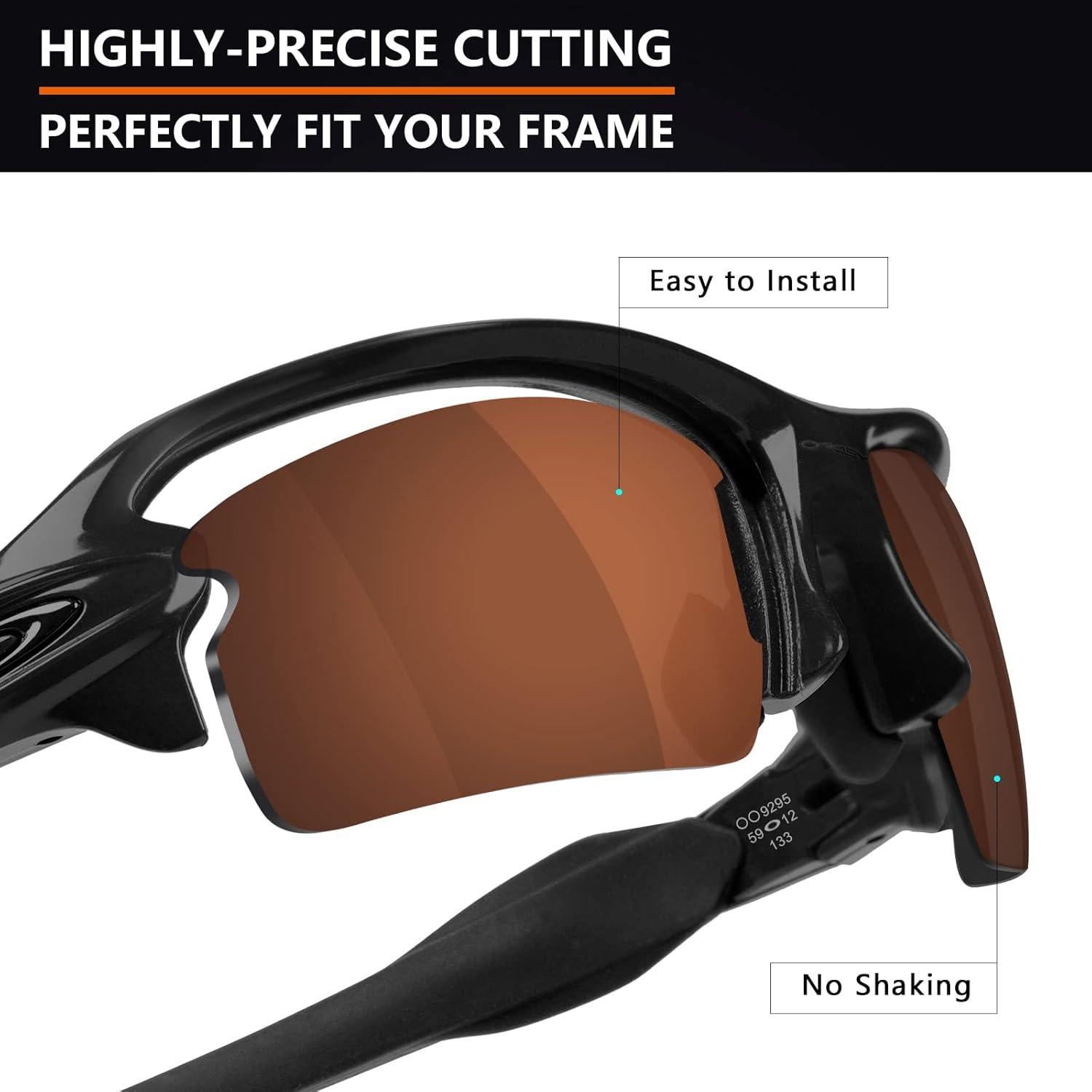 Lentes de Reemplazo Polarizados Alphax para Oakley Flak 2.0