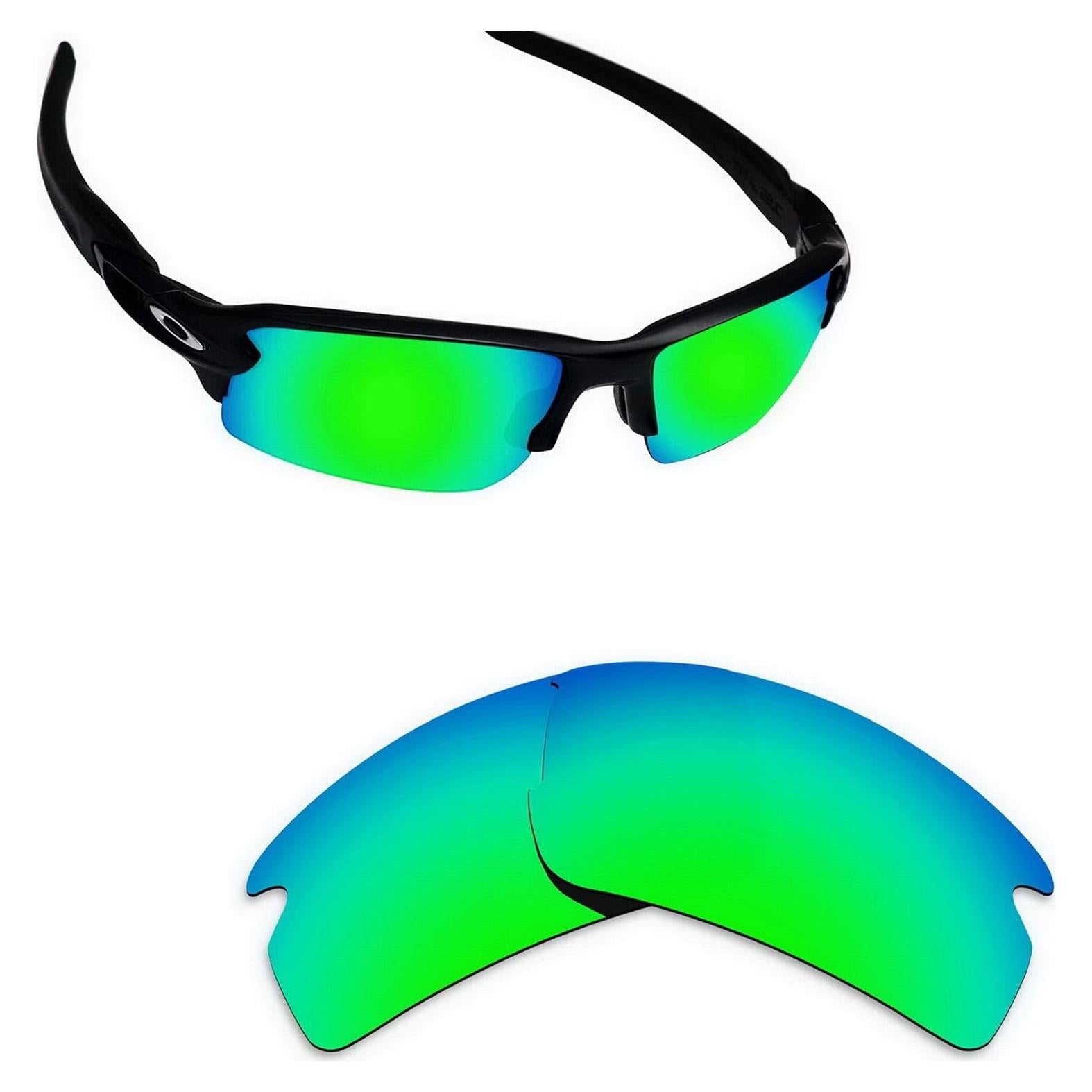 Lentes Polarizados Alphax para Oakley Flak 2.0 - Verde Esmeralda
