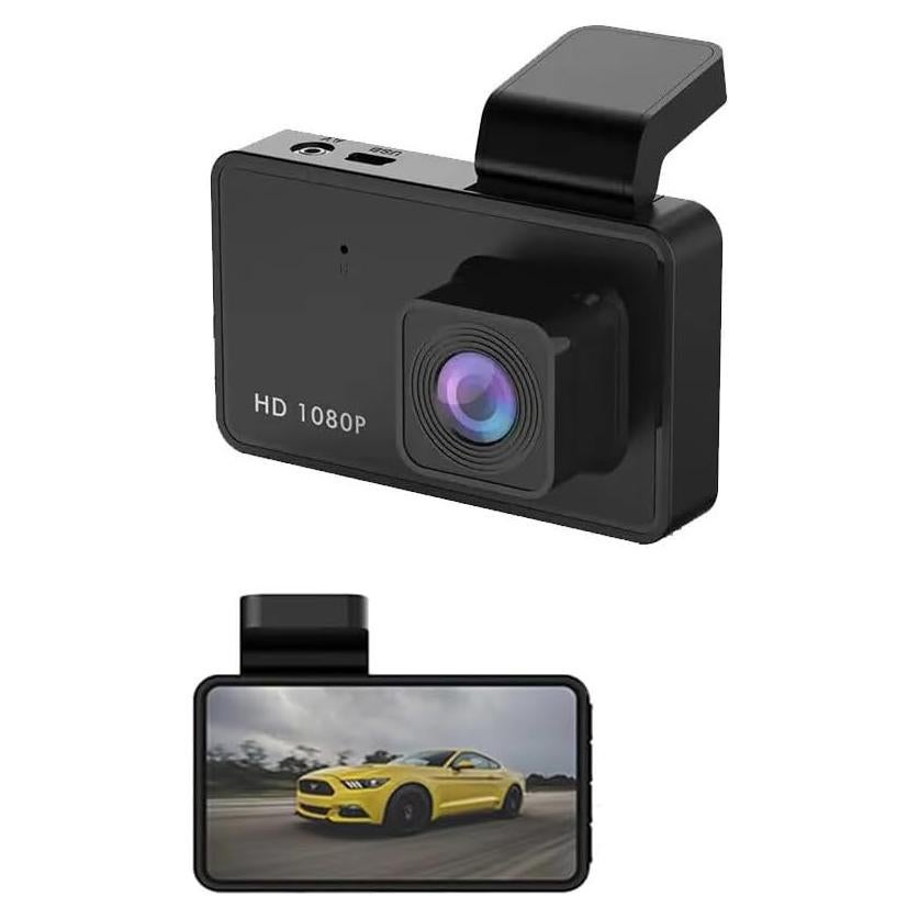 Cámara Dash 1080P METRICSQUARE con Pantalla 3" y G-Sensor