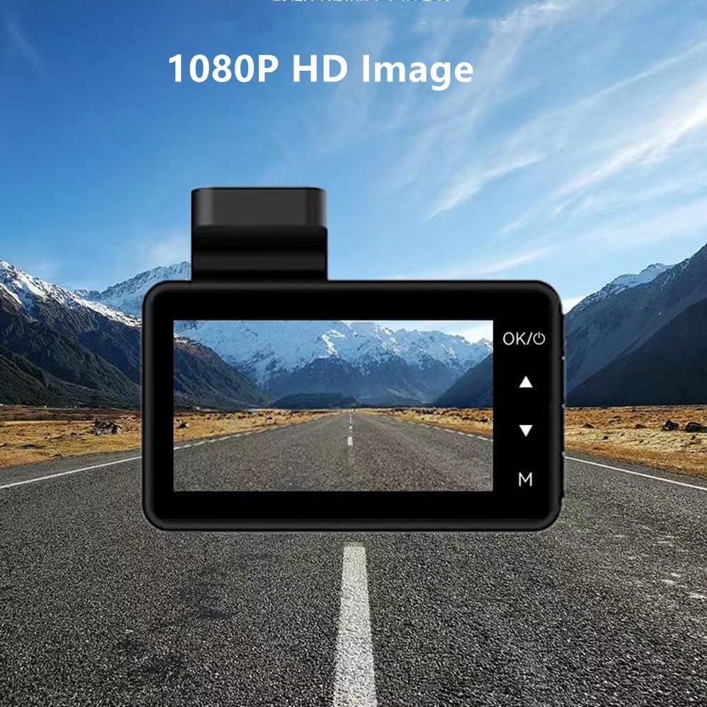 Cámara Dash 1080P METRICSQUARE con Pantalla 3" y G-Sensor