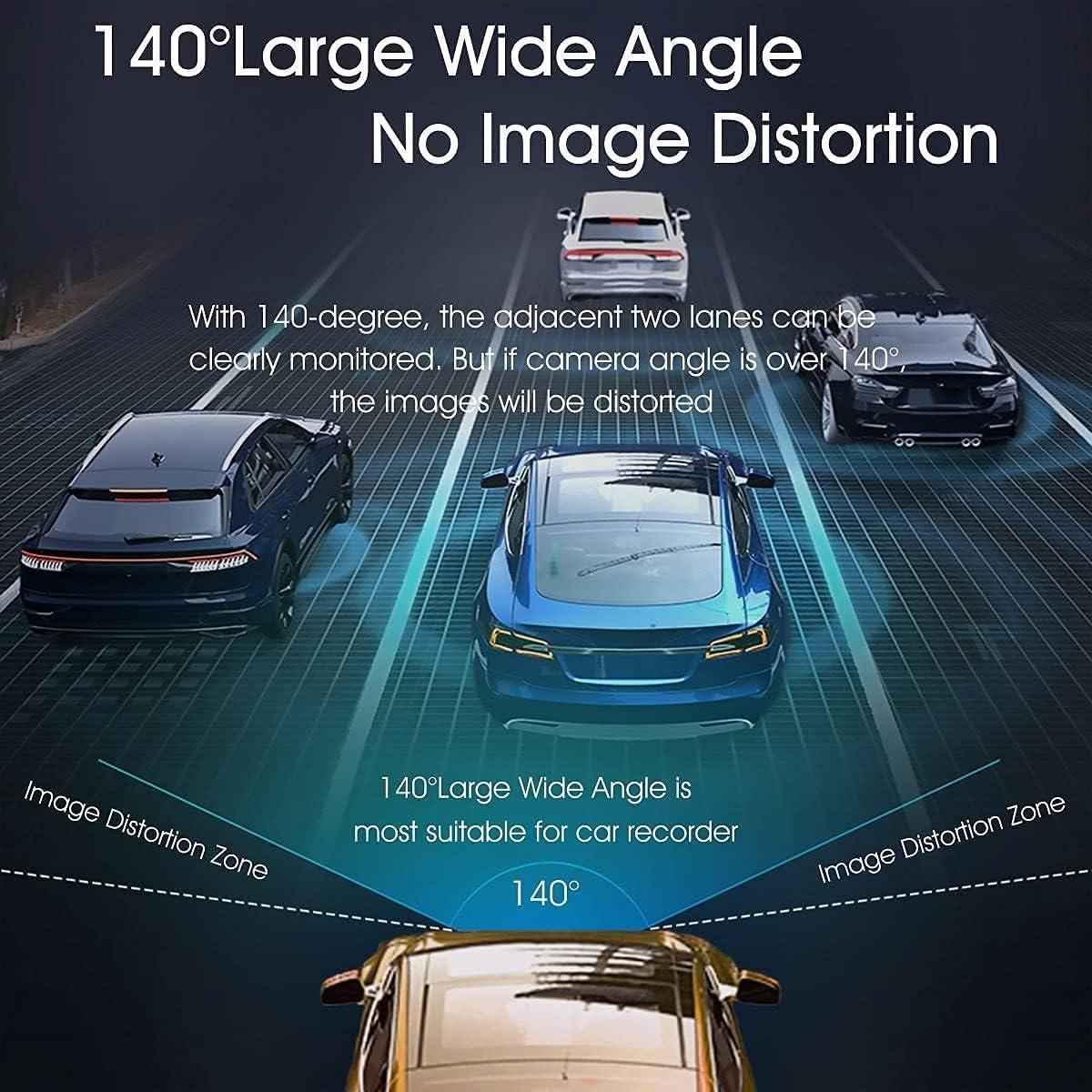 Cámara Dash 1080P METRICSQUARE con Pantalla 3" y G-Sensor