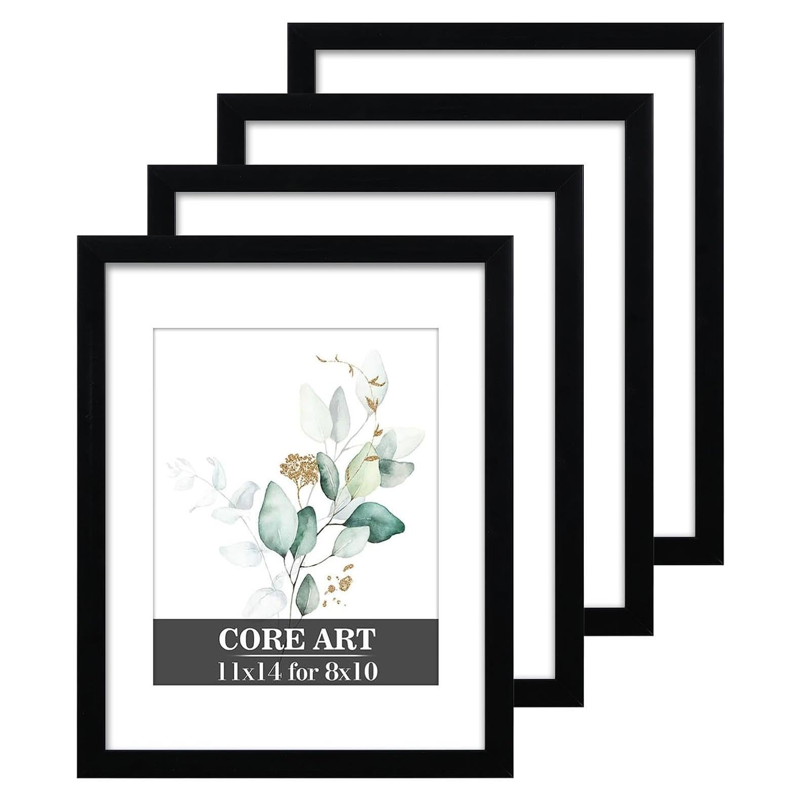 Juego de 4 Marcos de Foto CORE ART 28x36 cm Negro