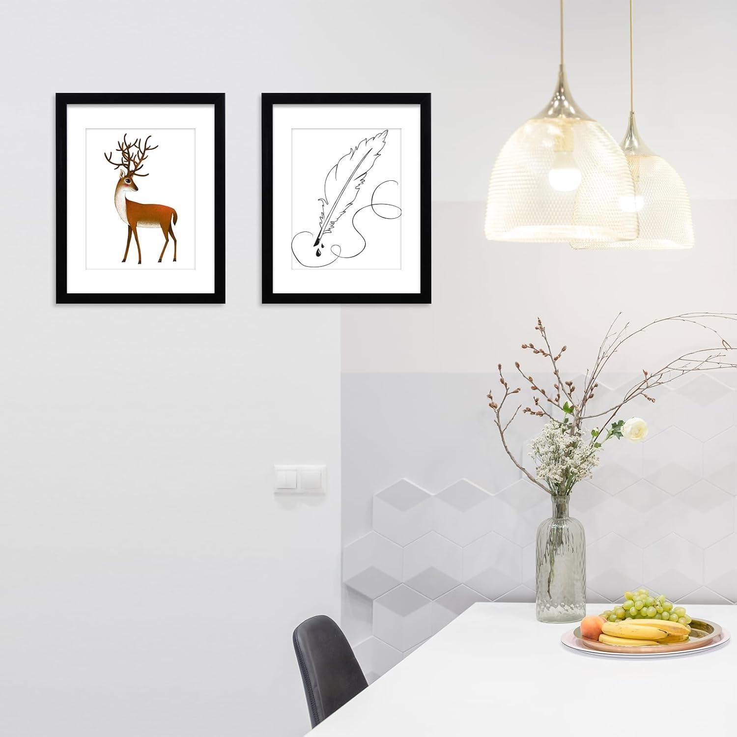 Juego de 4 Marcos de Foto CORE ART 28x36 cm Negro