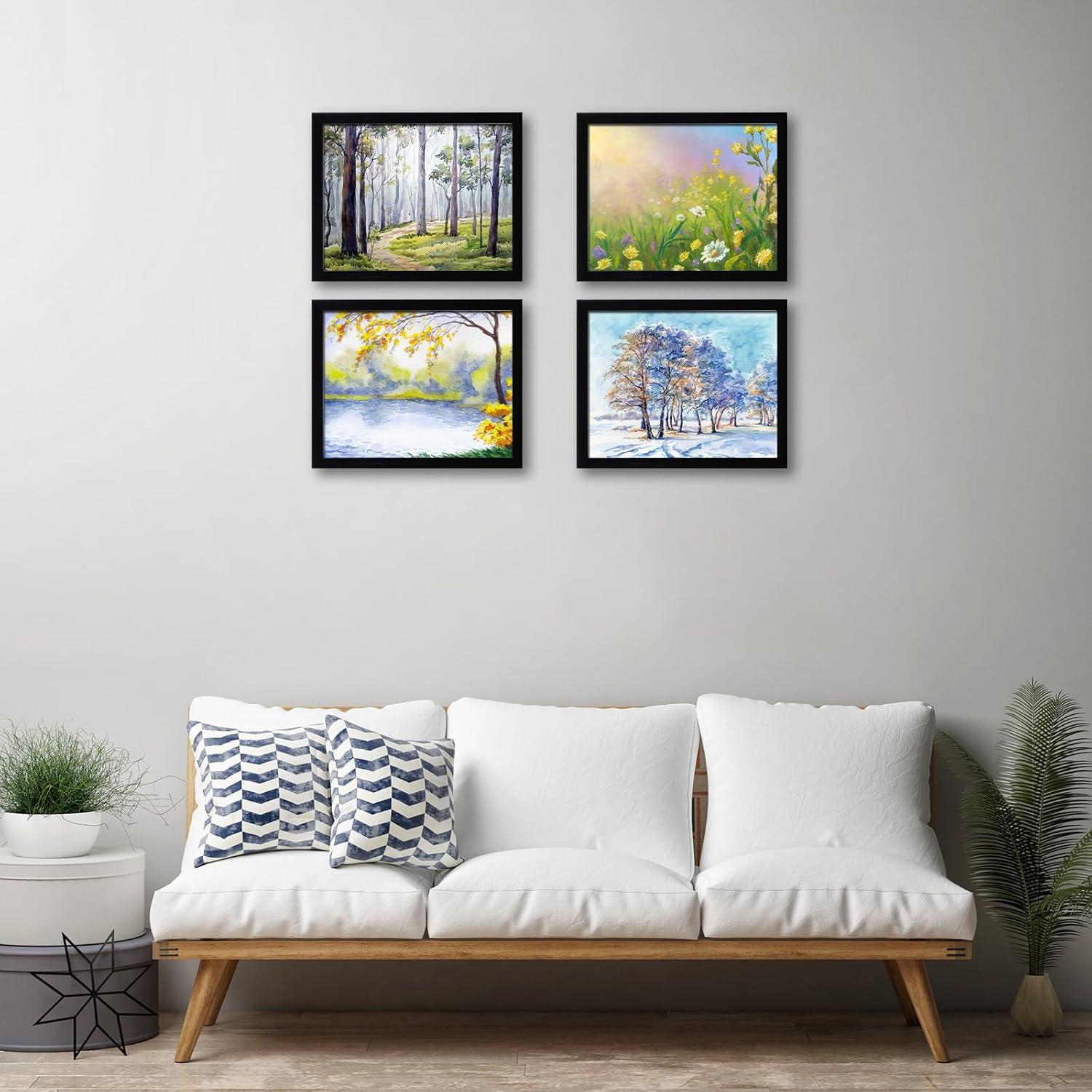 Juego de 4 Marcos de Foto CORE ART 28x36 cm Negro