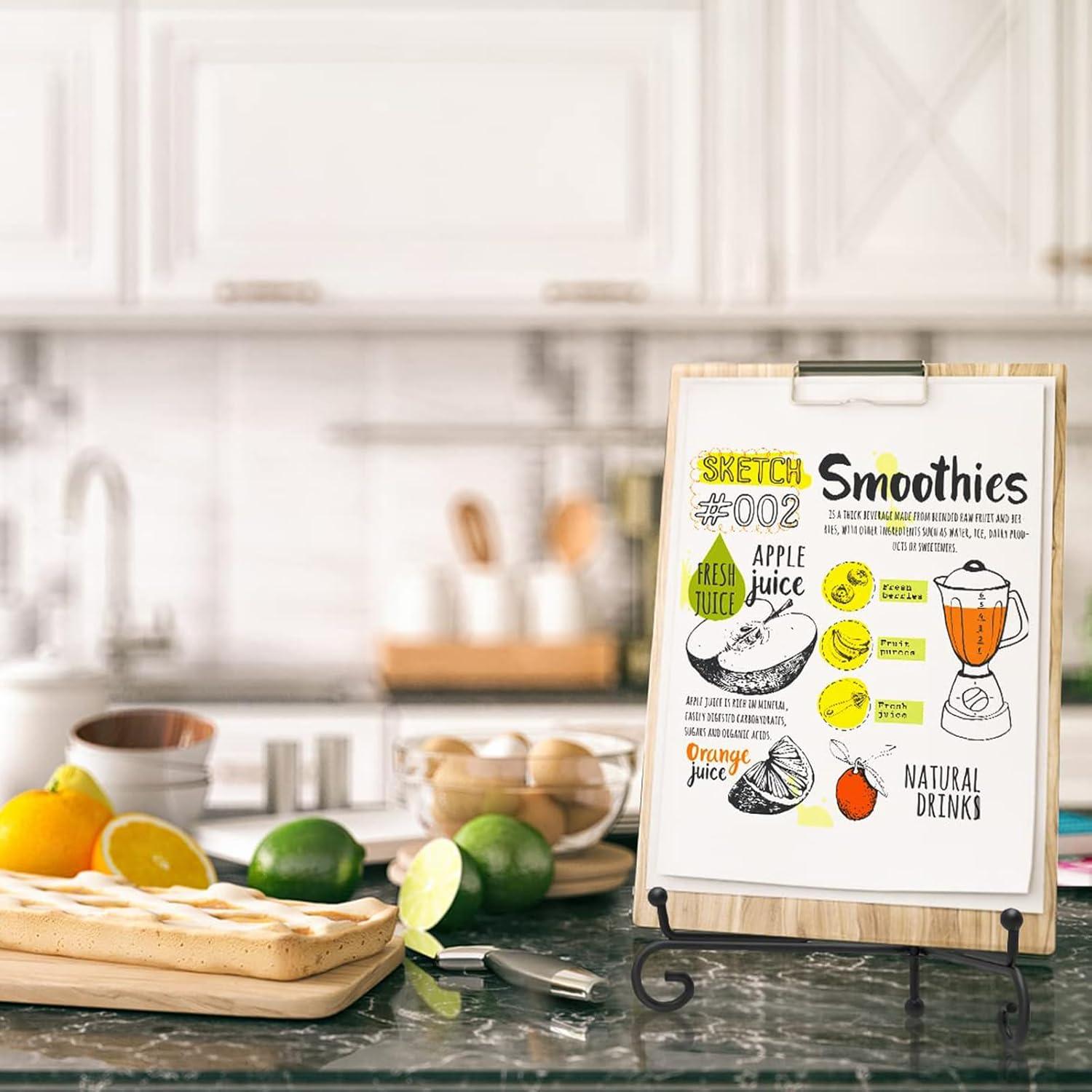 Paquete de 12 Soportes de Exhibición de Hierro Negro 10.4x9.4 cm