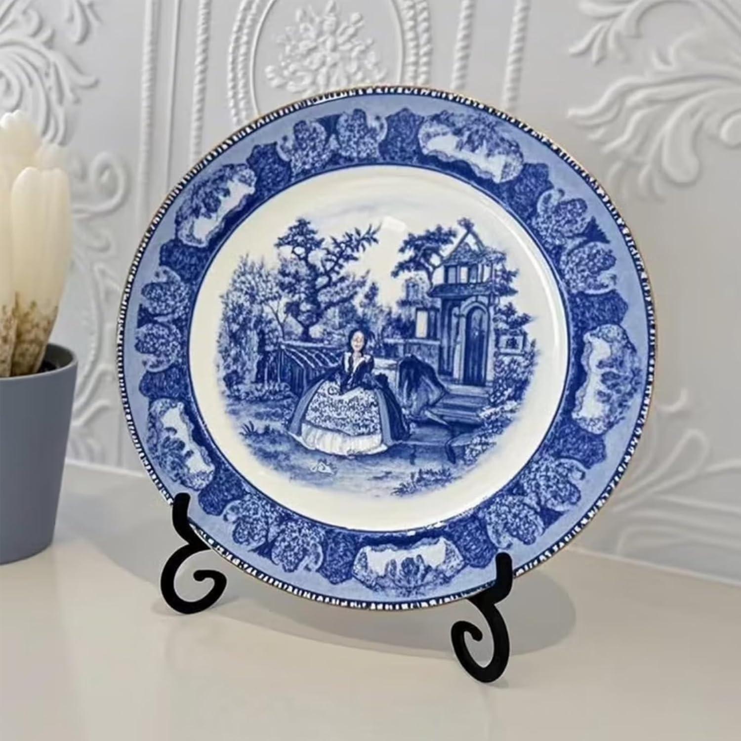 Paquete de 12 Soportes de Exhibición de Hierro Negro 10.4x9.4 cm