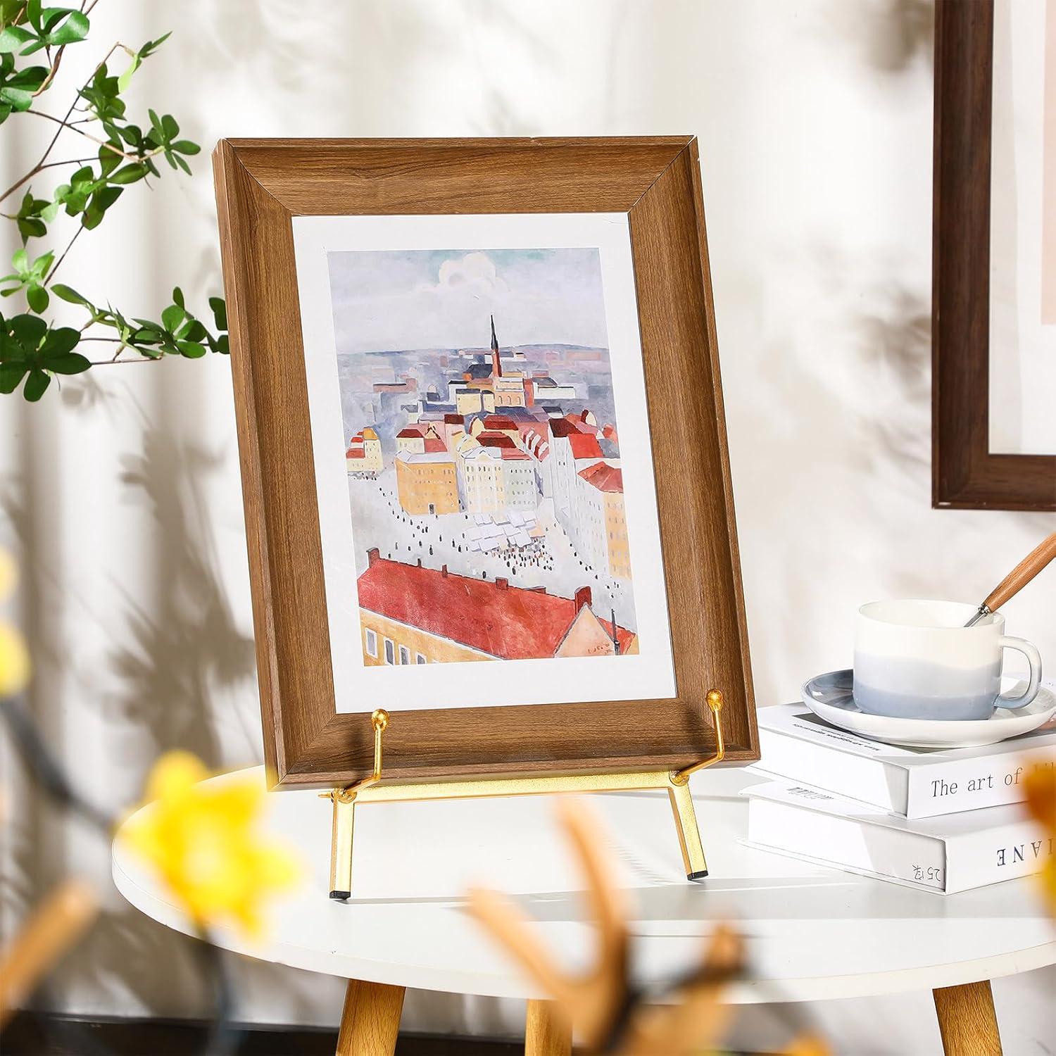 Soporte de Caballete de Metal Leinuosen 42x22x11 cm Oro