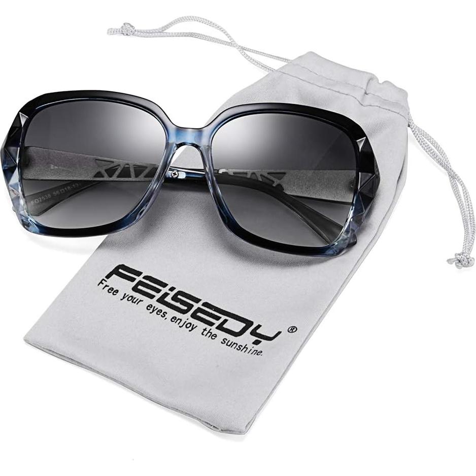 Gafas de Sol Polarizadas FEISEDY B2289 para Mujeres Azul