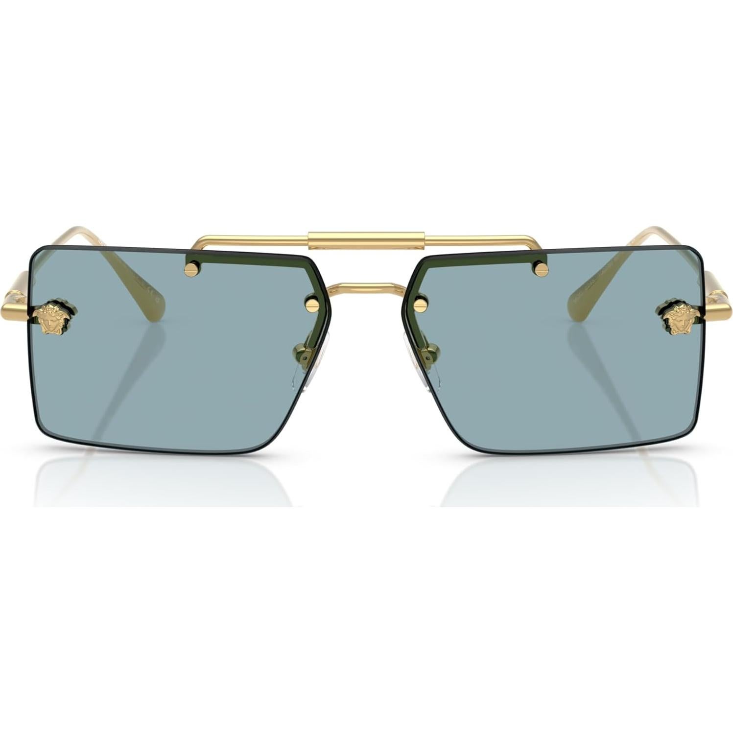 Gafas de sol Versace Mujer Marco Dorado Lentes Grises 60mm