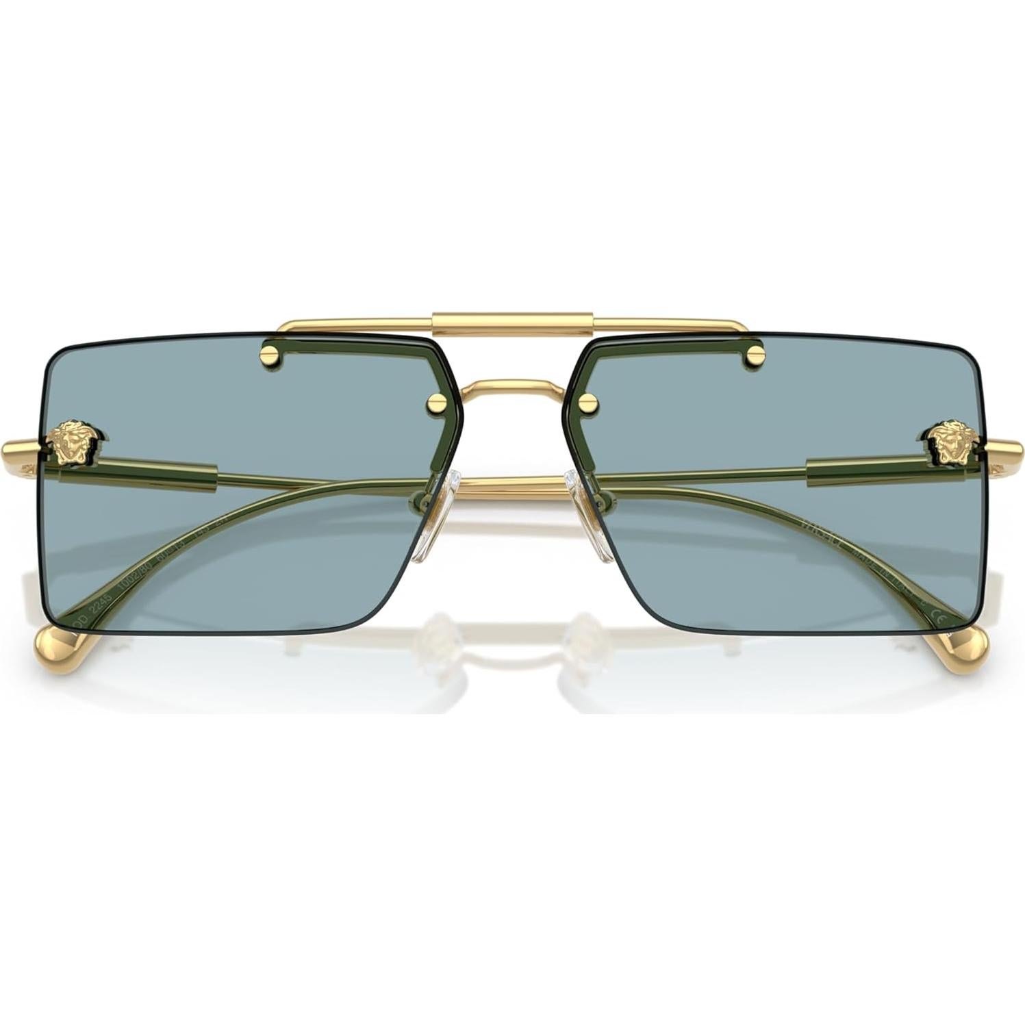 Gafas de sol Versace Mujer Marco Dorado Lentes Grises 60mm