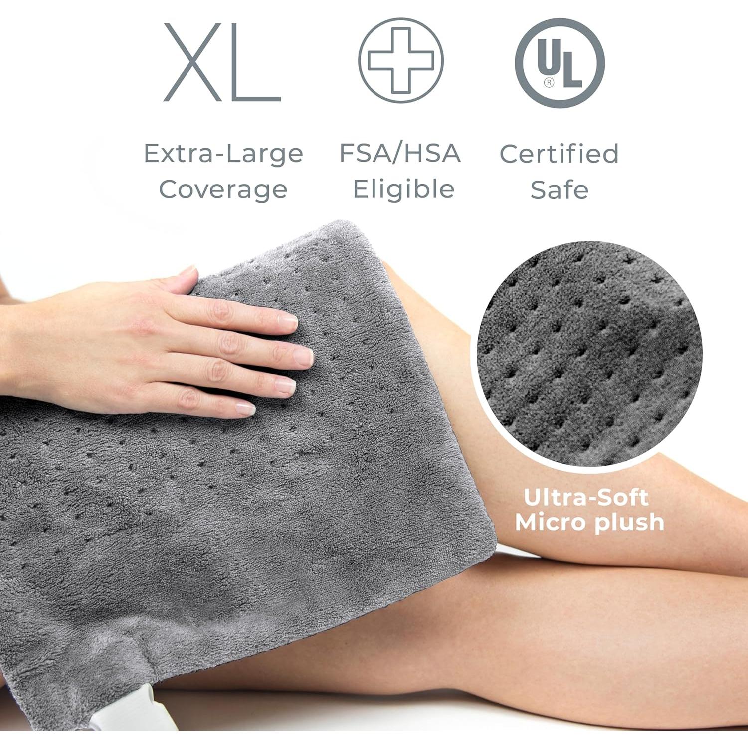 Almohadilla Térmica Pure Enrichment 30x60 cm 6 Niveles Calor