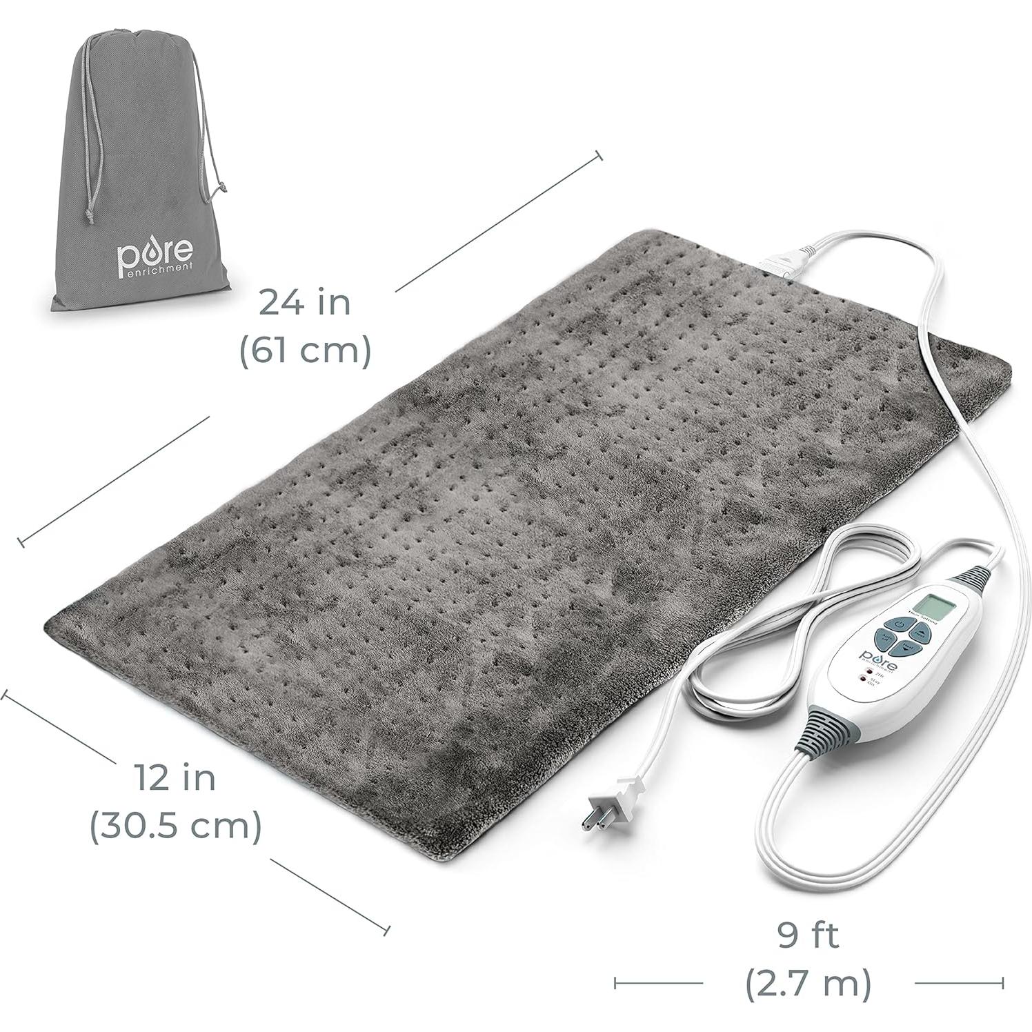 Almohadilla Térmica Pure Enrichment 30x60 cm 6 Niveles Calor