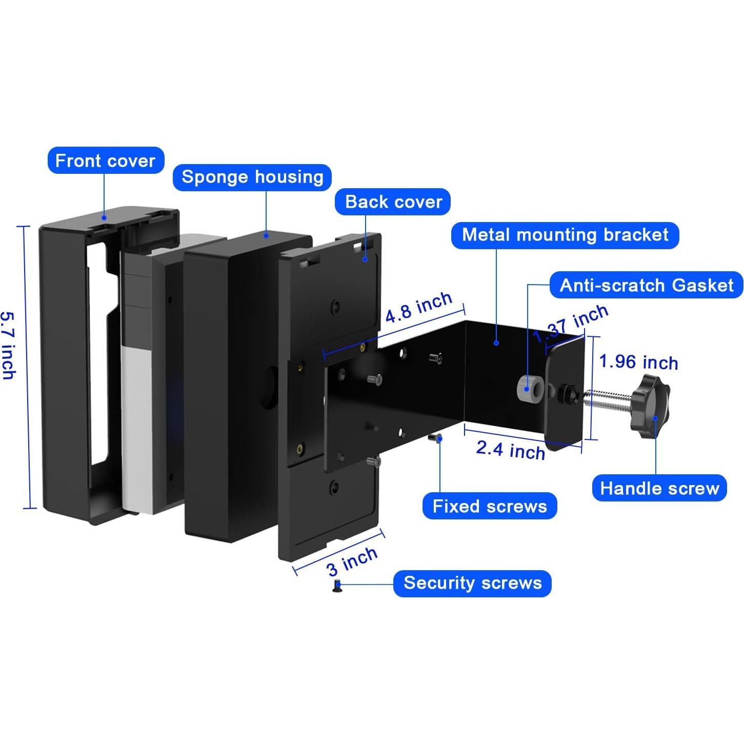 Soporte Antirrobo para Timbre de Video SZAOYU Montaje Fácil