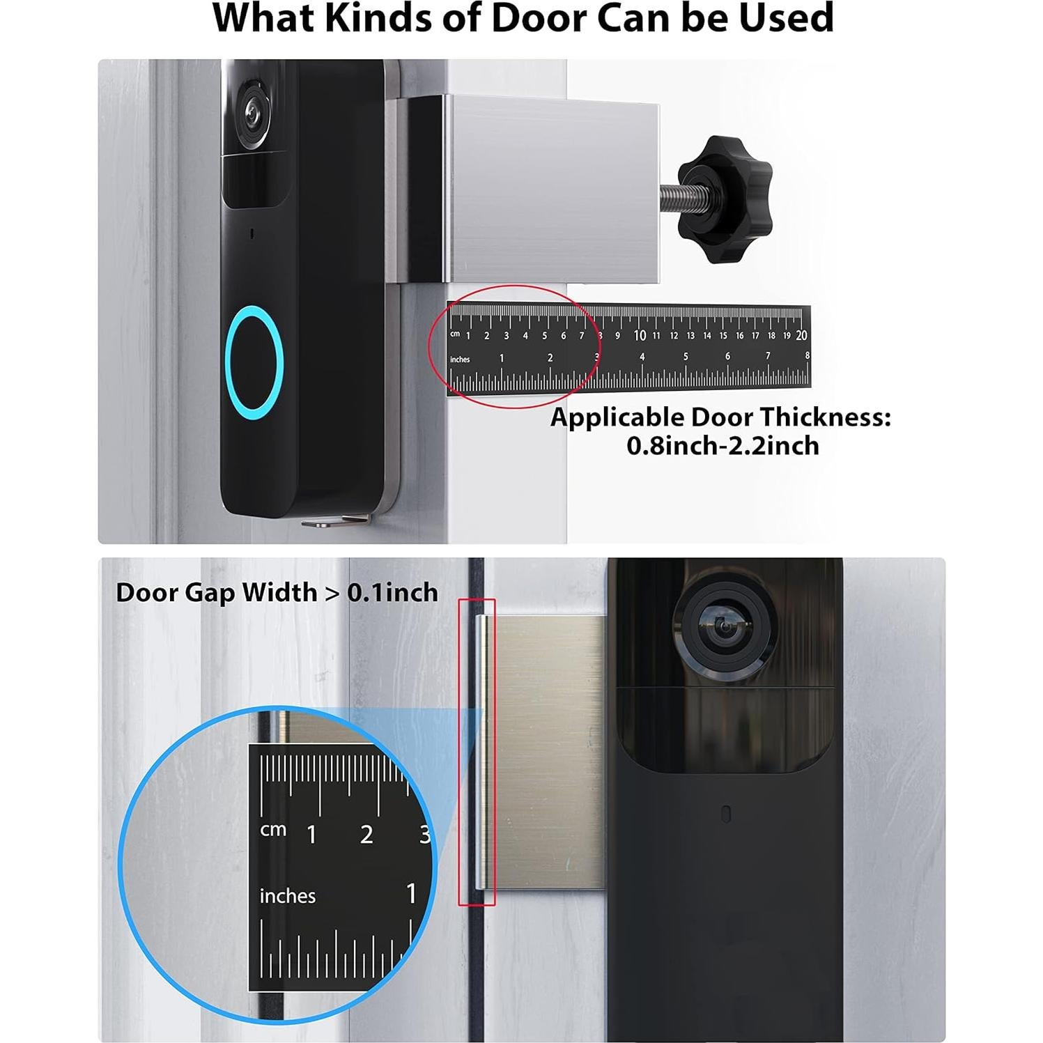 Soporte antirrobo Stouchi para timbre Blink - Plateado